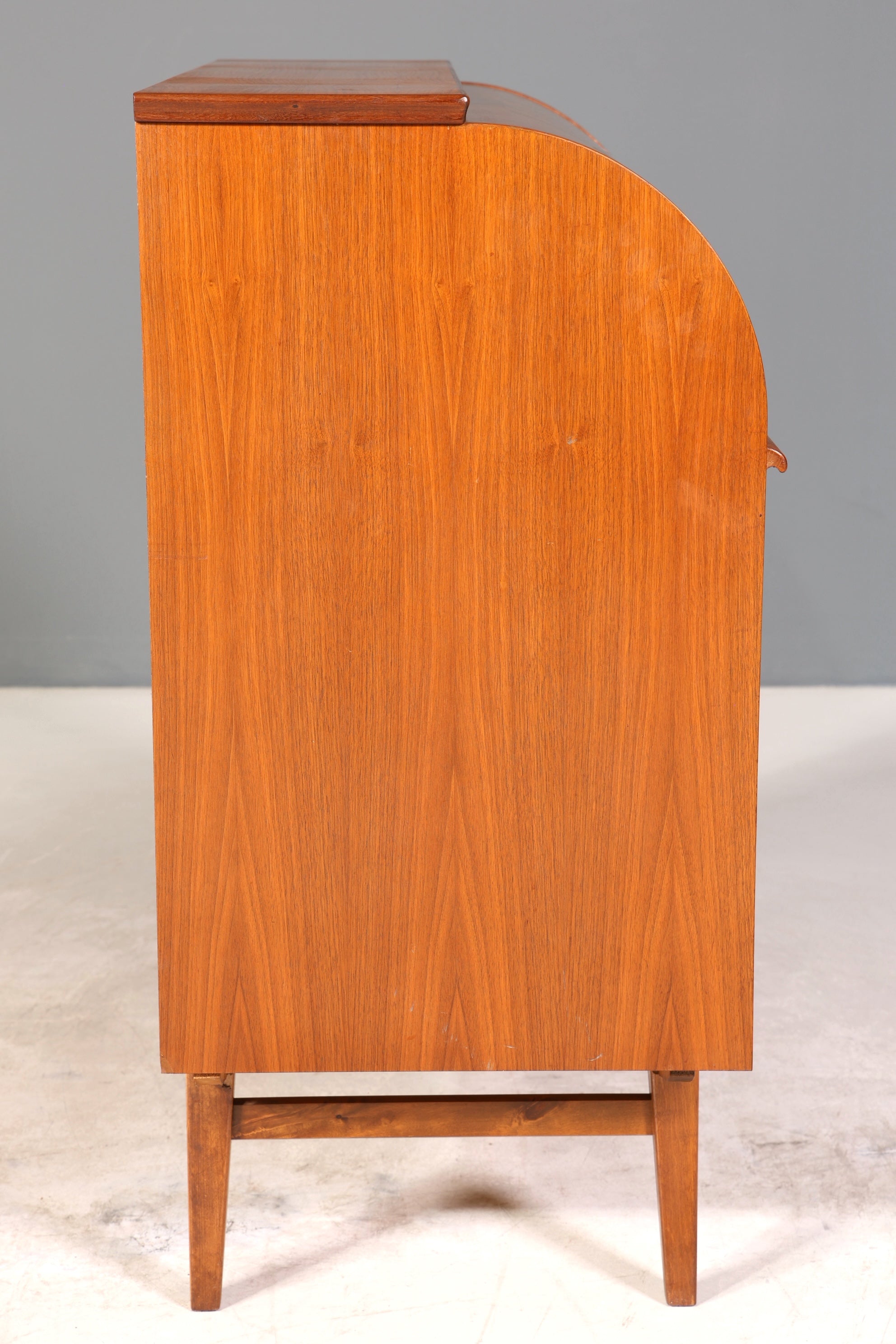 Wunderschöner Mid Century Rollladen Sekretär Danish Design echt Holz Schreibkommode 60er Jahre