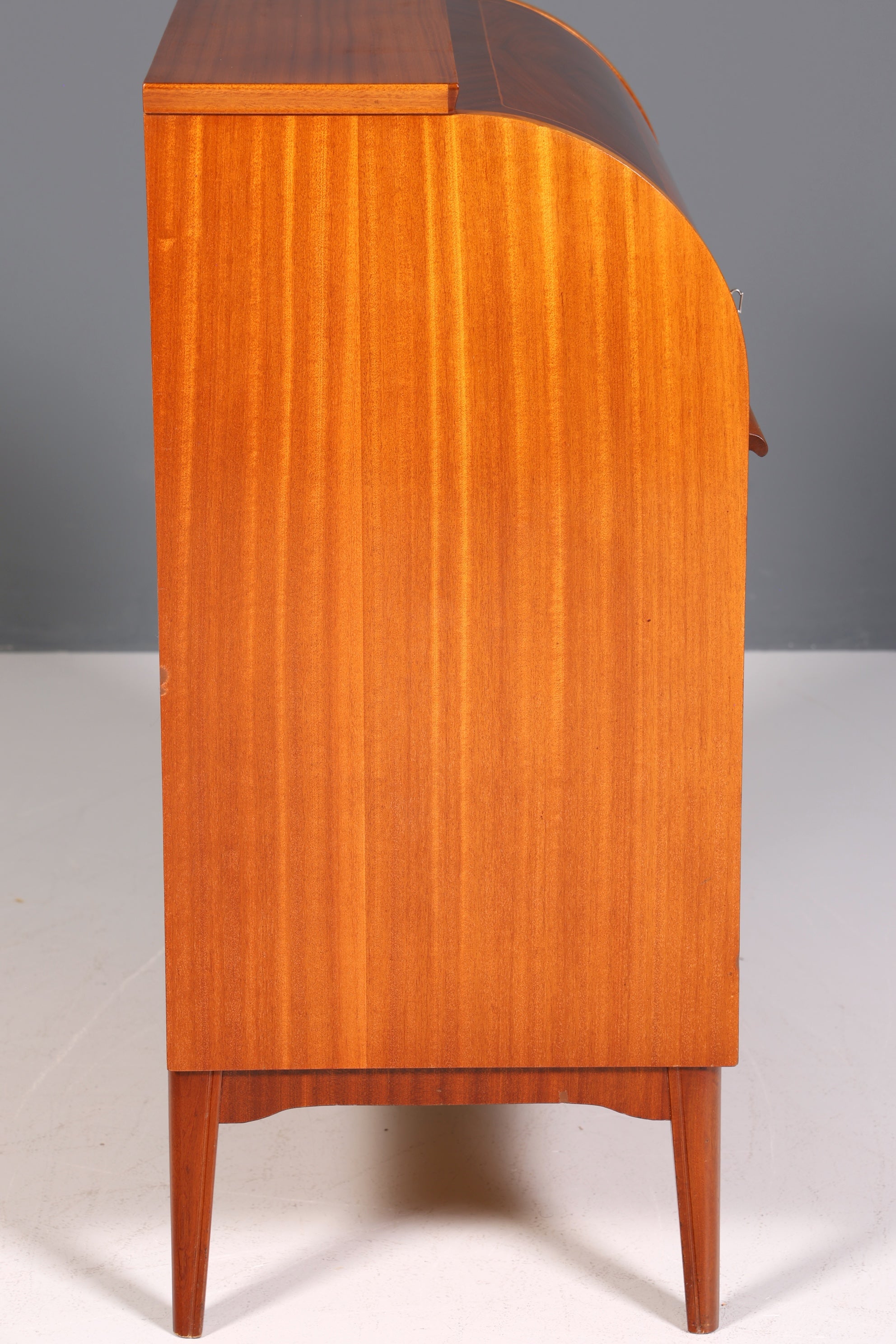 F228 Finish cm Wunderschöner Mid Century Rollladen Sekretär echt Holz Büro Schrank Vintage Schreibkommode