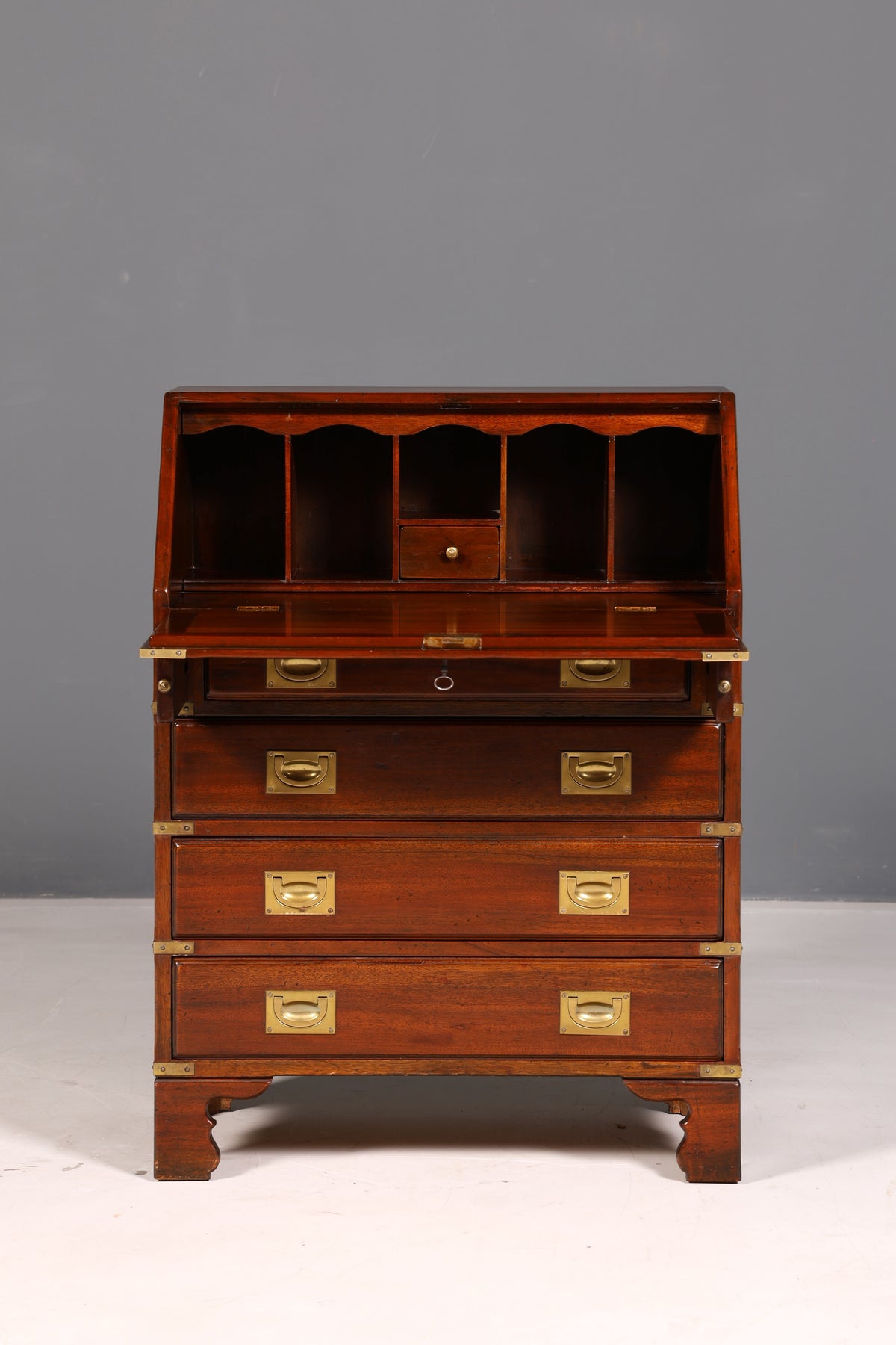 Beautiful Maritime Secretary English Writing Cabinet Solid Wood English Desk
