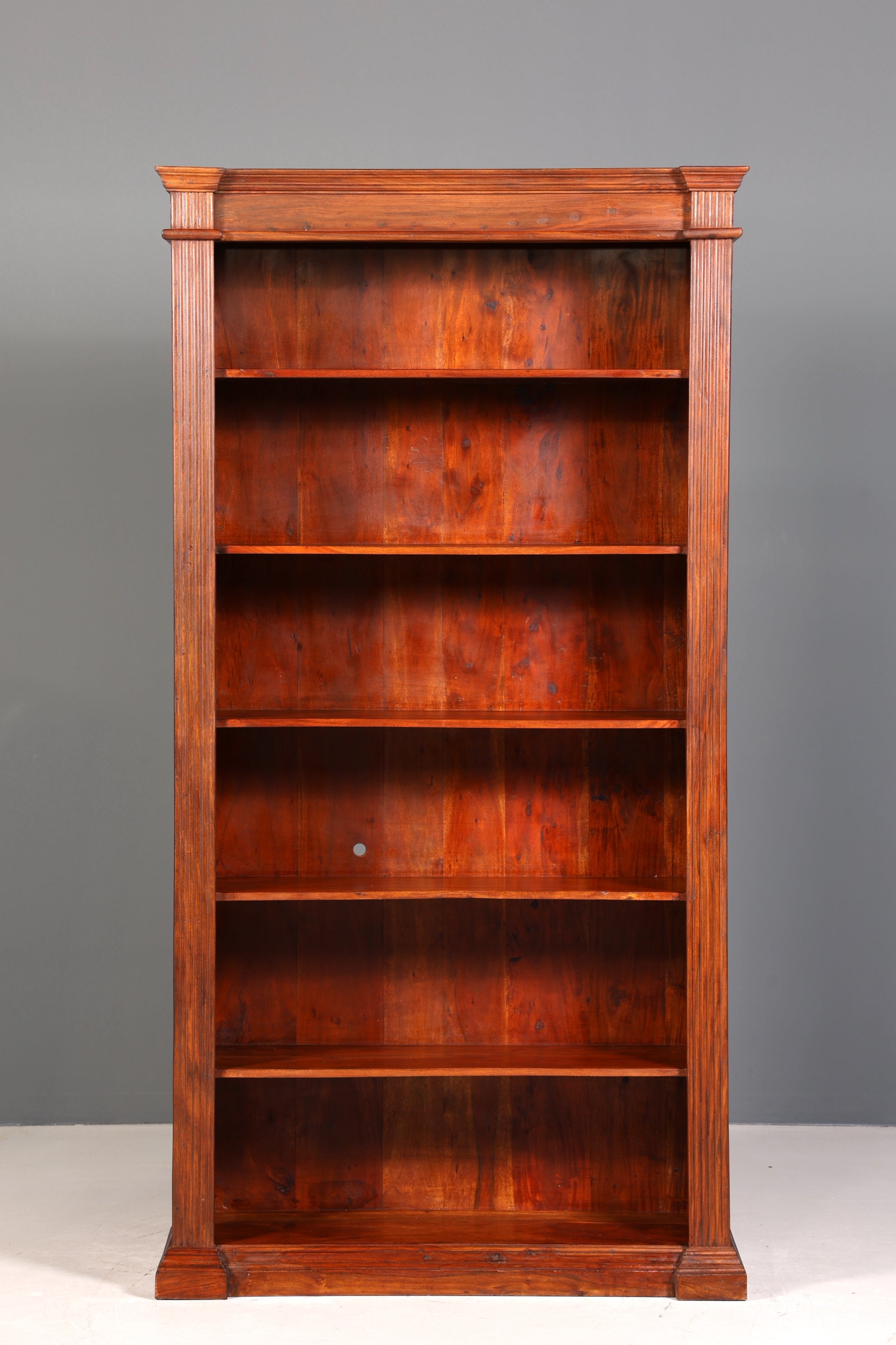 Traumhaftes XXL massiv Sheesham Holz Regal Indisch Kolonial Antik Stil Bücherregal Buchablage Bibliothek