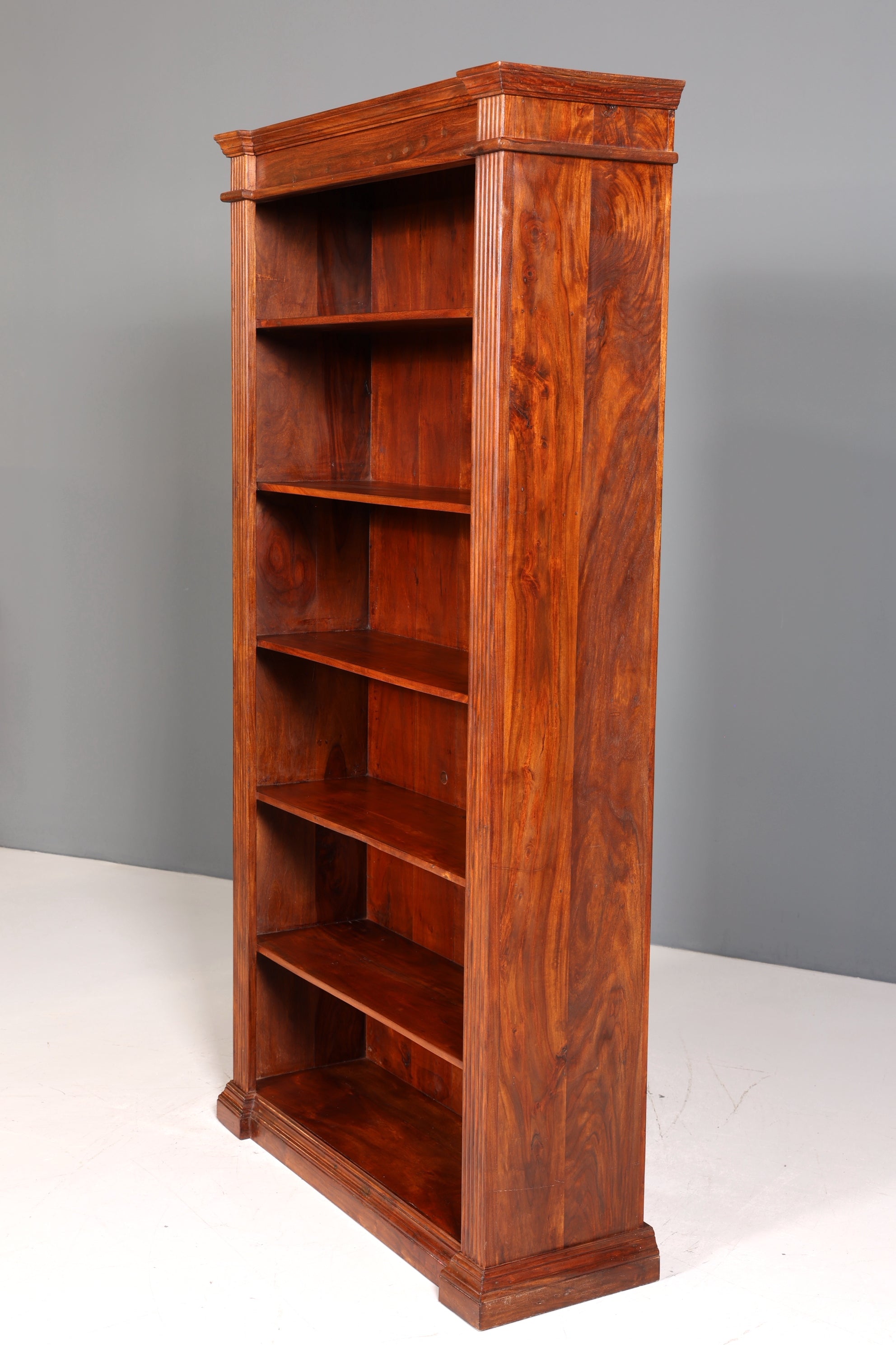 Traumhaftes XXL massiv Sheesham Holz Regal Indisch Kolonial Antik Stil Bücherregal Buchablage Bibliothek