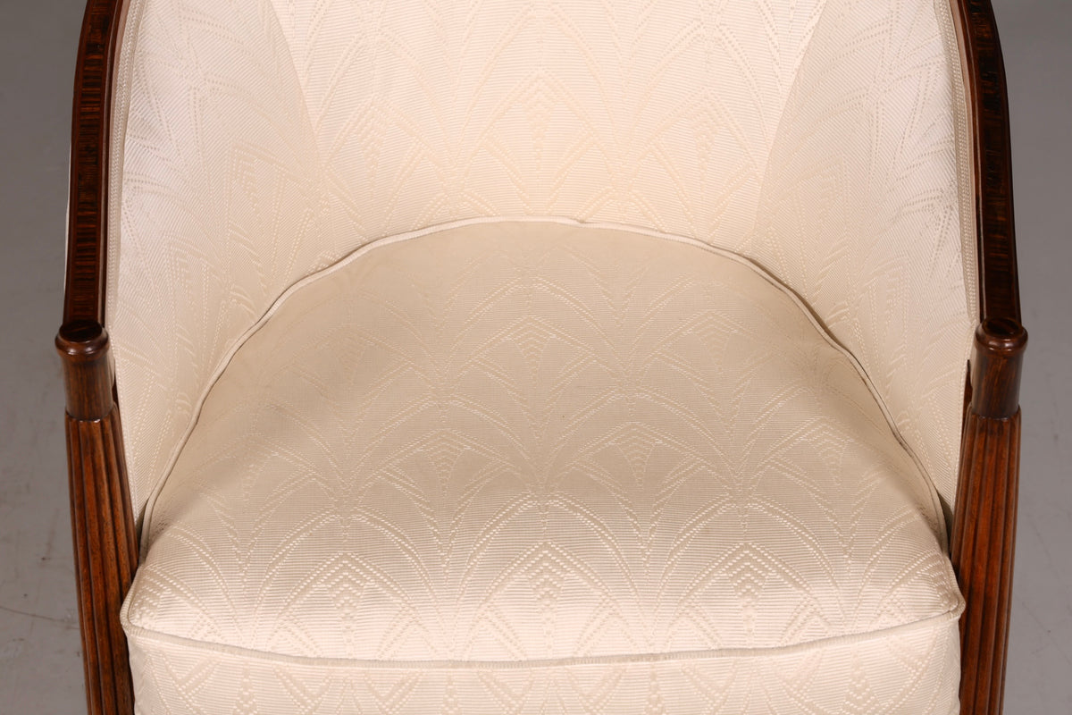 Elegant Art Deco armchair club chair lounge chair occasional chair vintage upholstered armchair 1 of 2