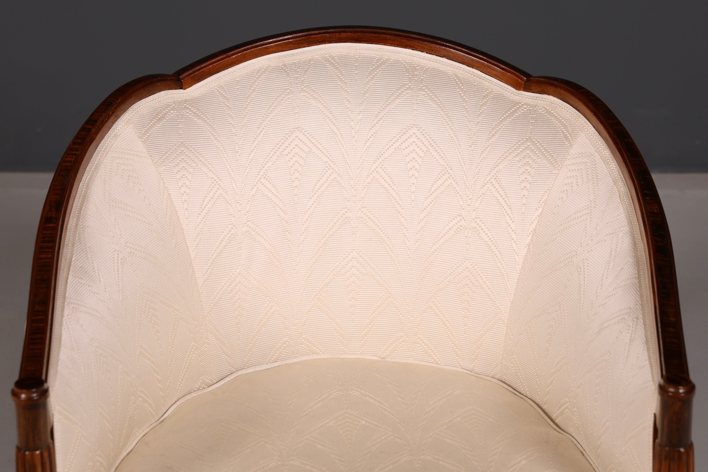 Elegant Art Deco armchair club chair lounge chair occasional chair vintage upholstered armchair 1 of 2