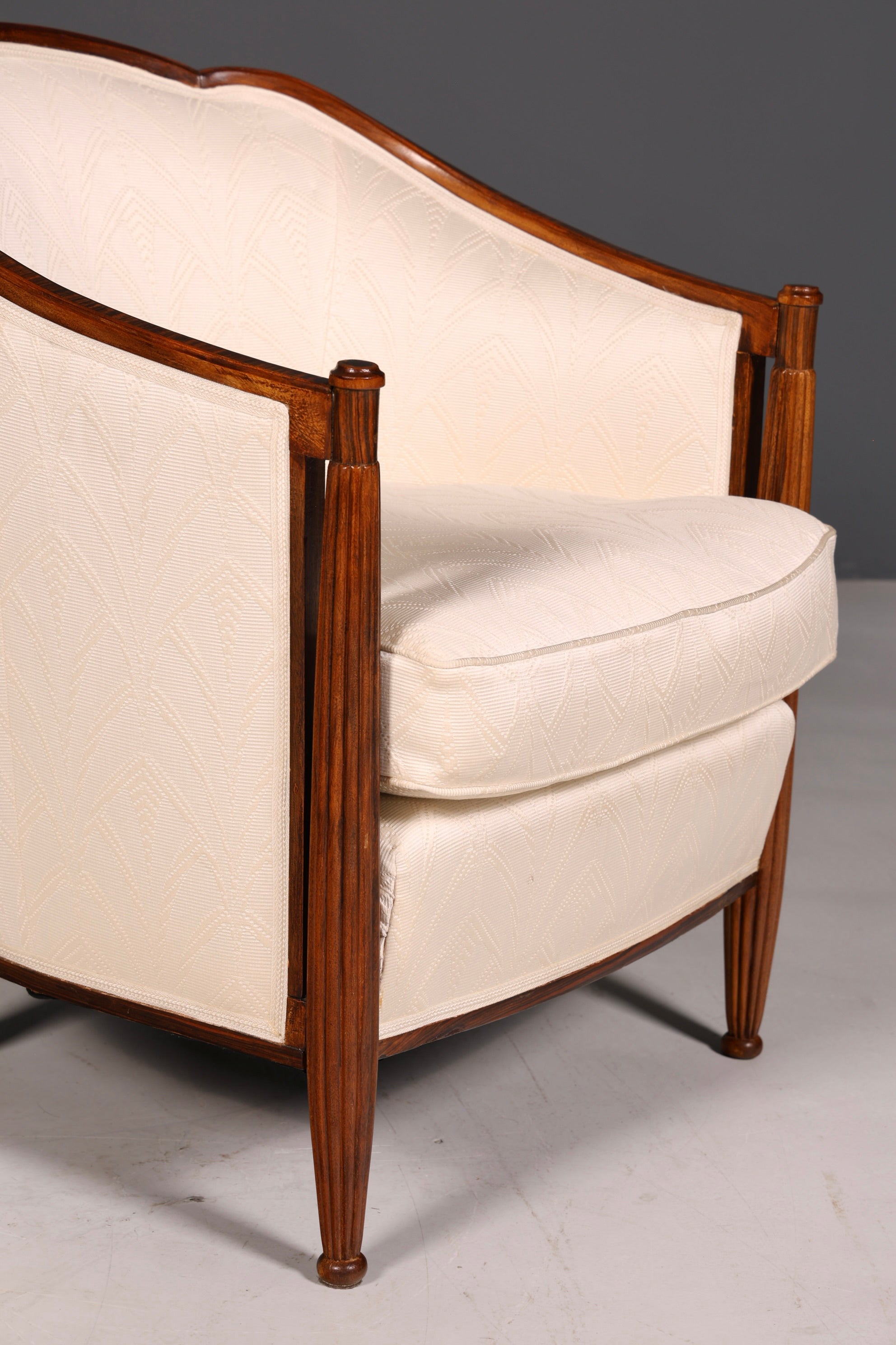 Elegant Art Deco armchair club chair lounge chair upholstered armchair vintage upholstered chair 2 of 2
