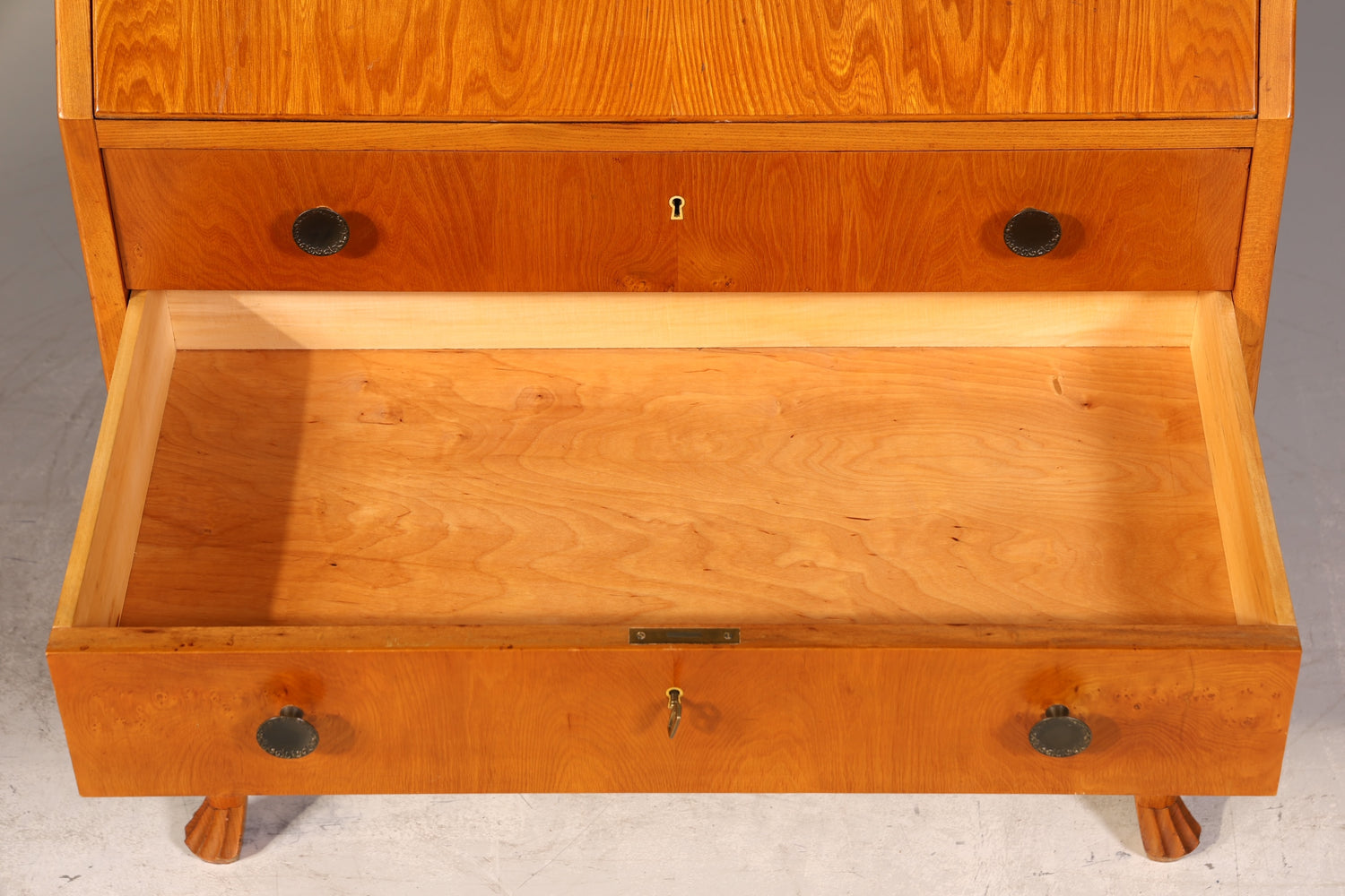 Wunderschöner Sekretär Chippendale Stil Antik um 1940 Büro Kommode Schreibkommode