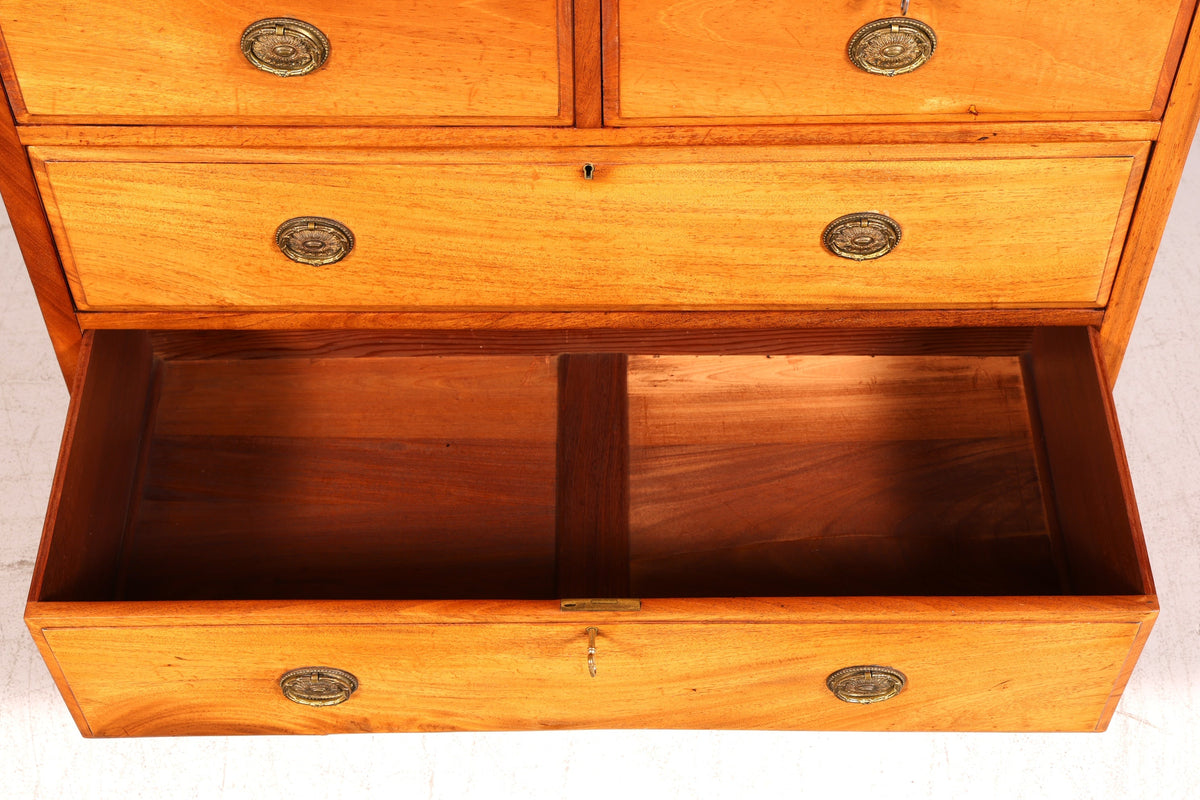 Edle Englische Kommode Antik Massiv Echt Holz Sideboard Vintage Schubladen
