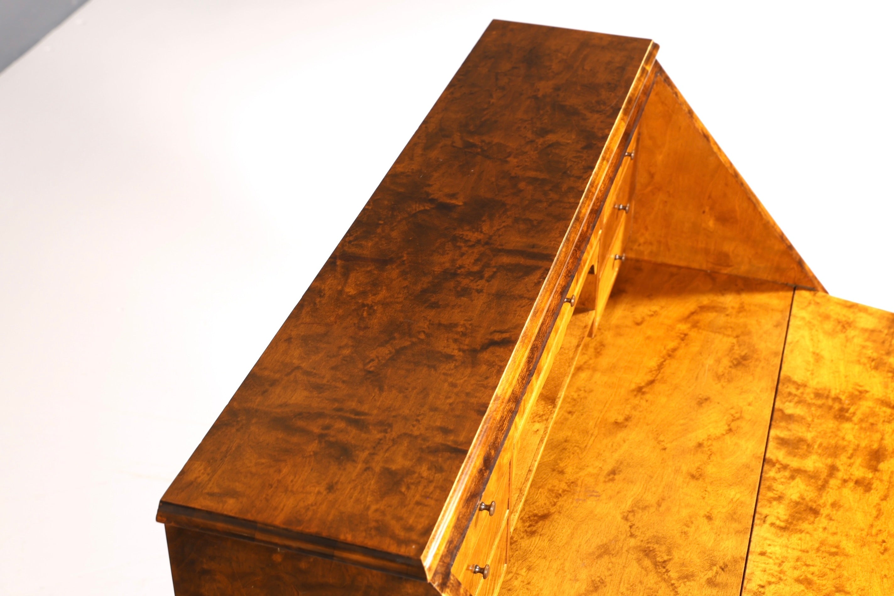 F234 Finish cm Wunderschöner Sekretär im Art Deco Stil Antik um 1930 Büro Kommode Schreibkommode