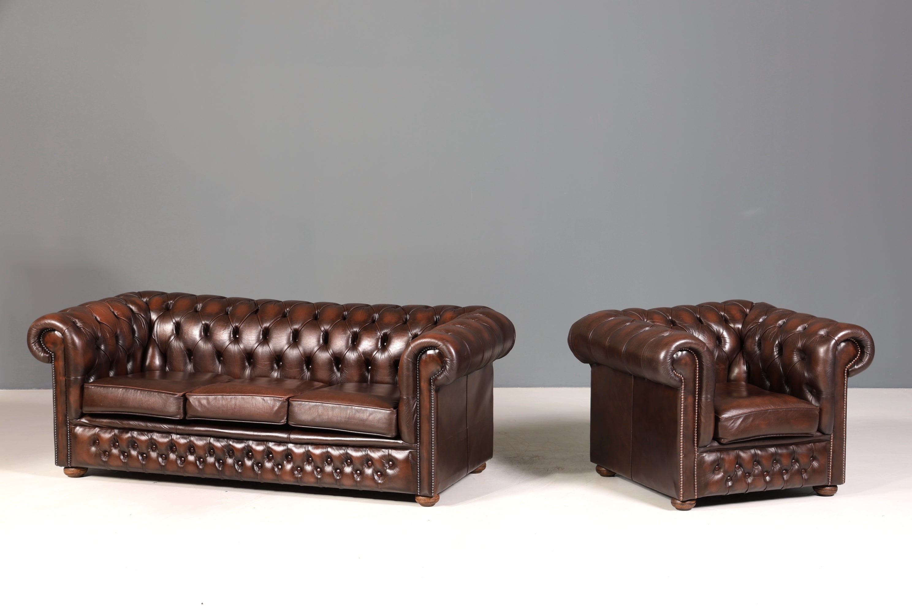 Stilvoller Original Chesterfield Sessel Englischer Armlehnsessel Englisch Herrensessel