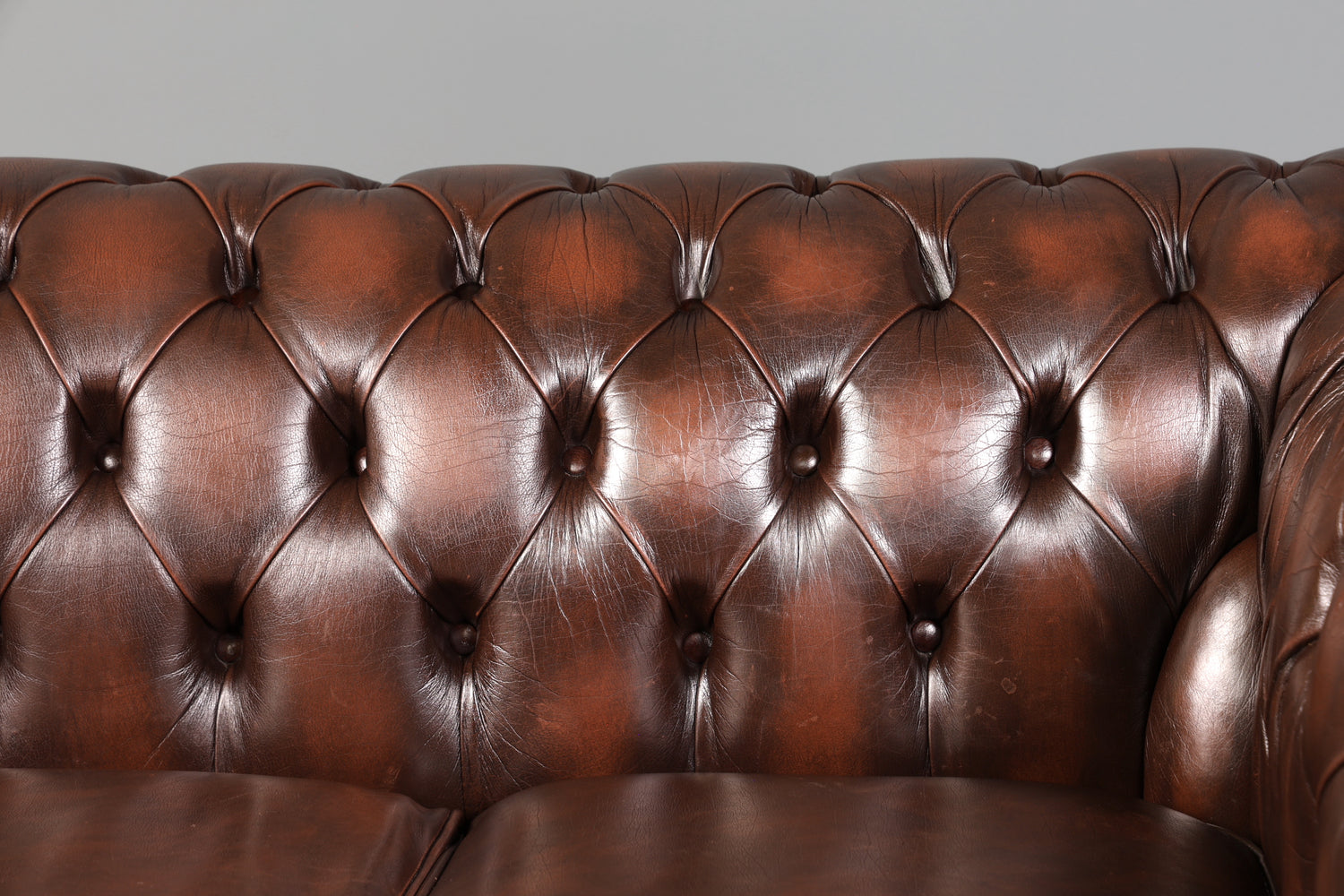 Wunderschönes Original Chesterfield Sofa 3- Sitzer echt Leder Couch Englisch 1 von 2