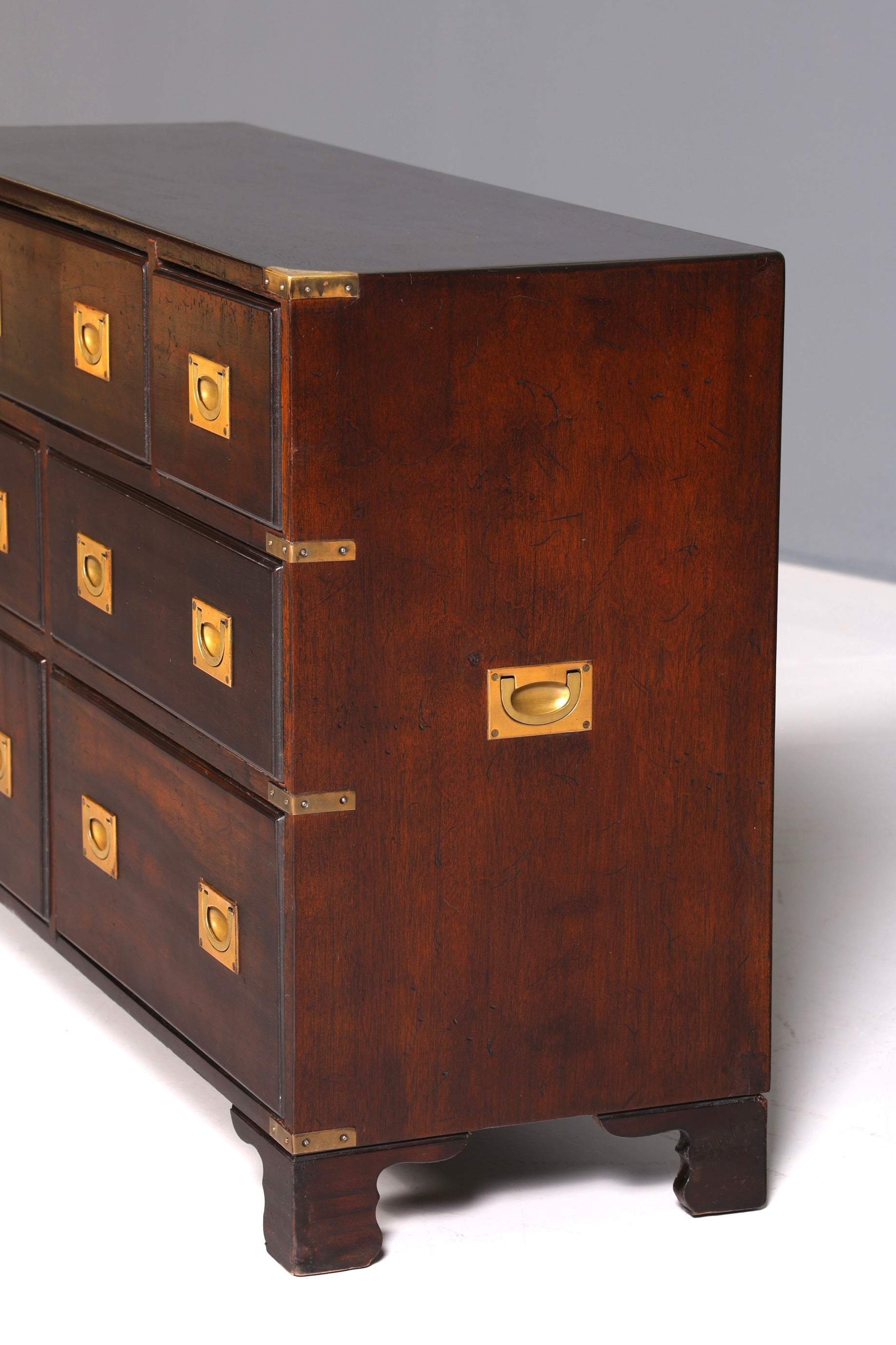 Traumhaftes Maritim Sideboard Englische Schiffs Kommode Englisch Antik Schrank Military Chest