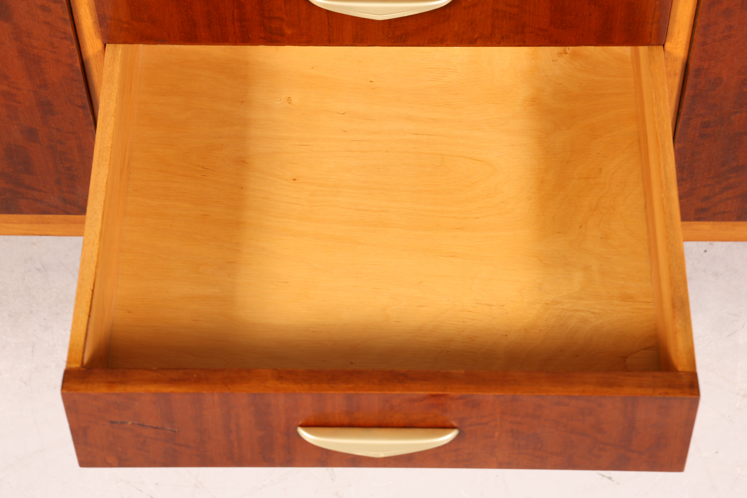 Schlichtes Mid Century Sideboard Vintage TV Kommode 60s Schrank Longboard Retro Lowboard