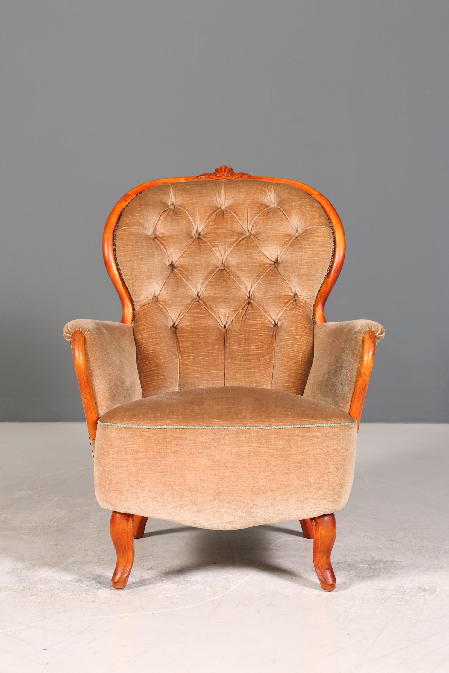 Edler Sessel im Louis Philippe Stil 60s "Bergère" Barock Stil Sessel Lounge Sessel