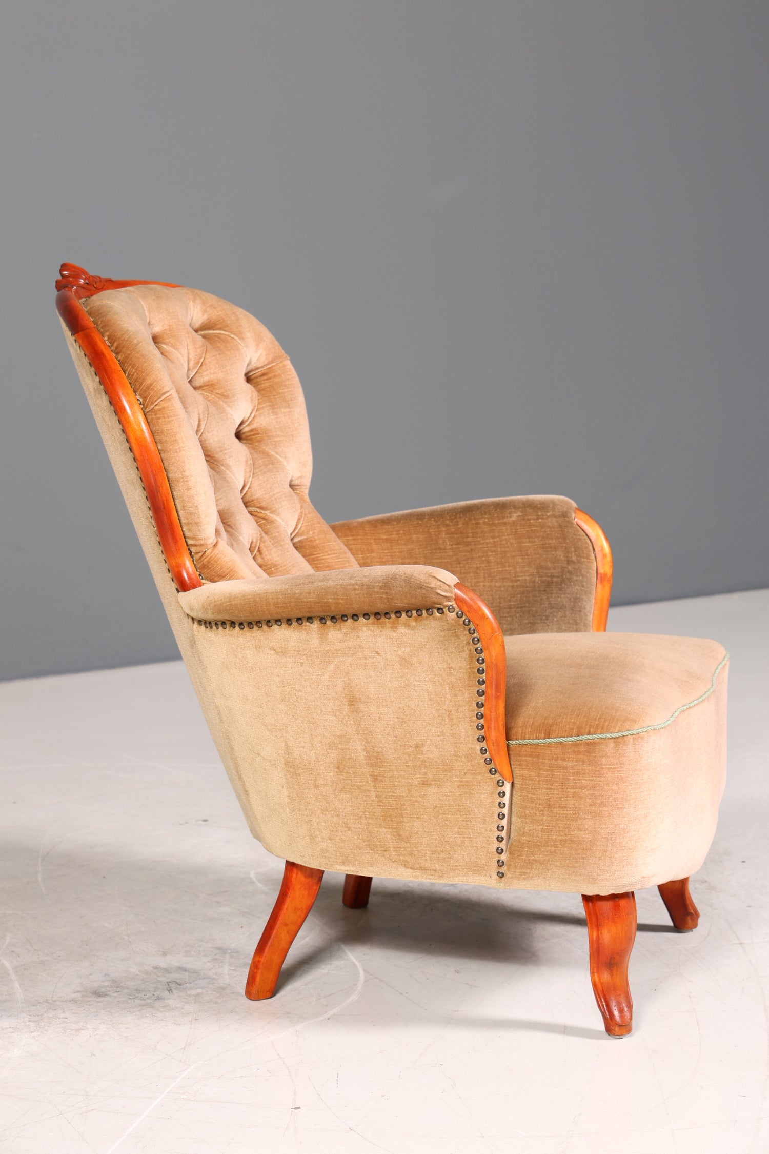 Edler Sessel im Louis Philippe Stil 60s "Bergère" Barock Stil Sessel Lounge Sessel