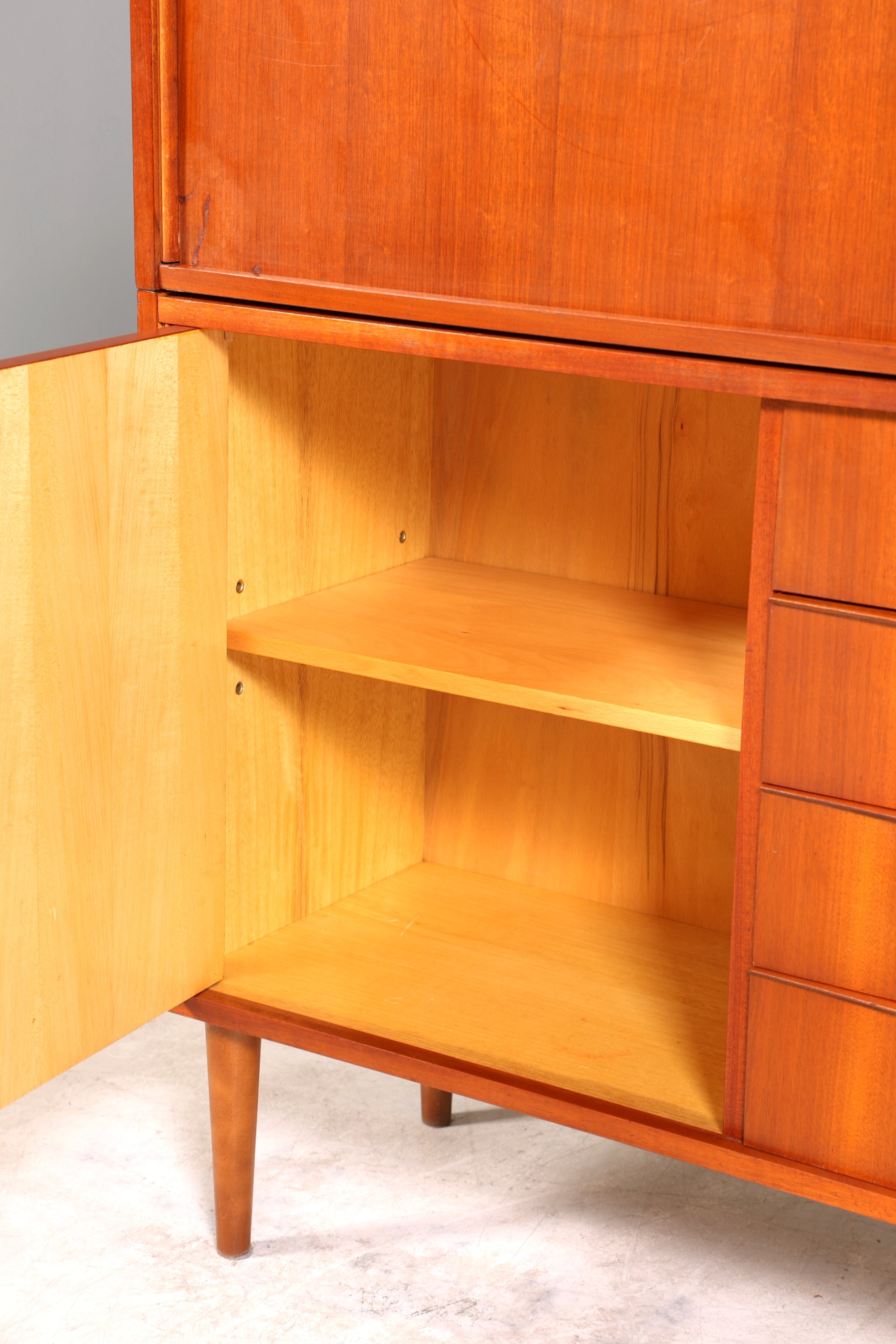 Wunderschöner Mid Century Schrank Danish Design Retro Sekretär Highboard Vintage Vertiko 60s