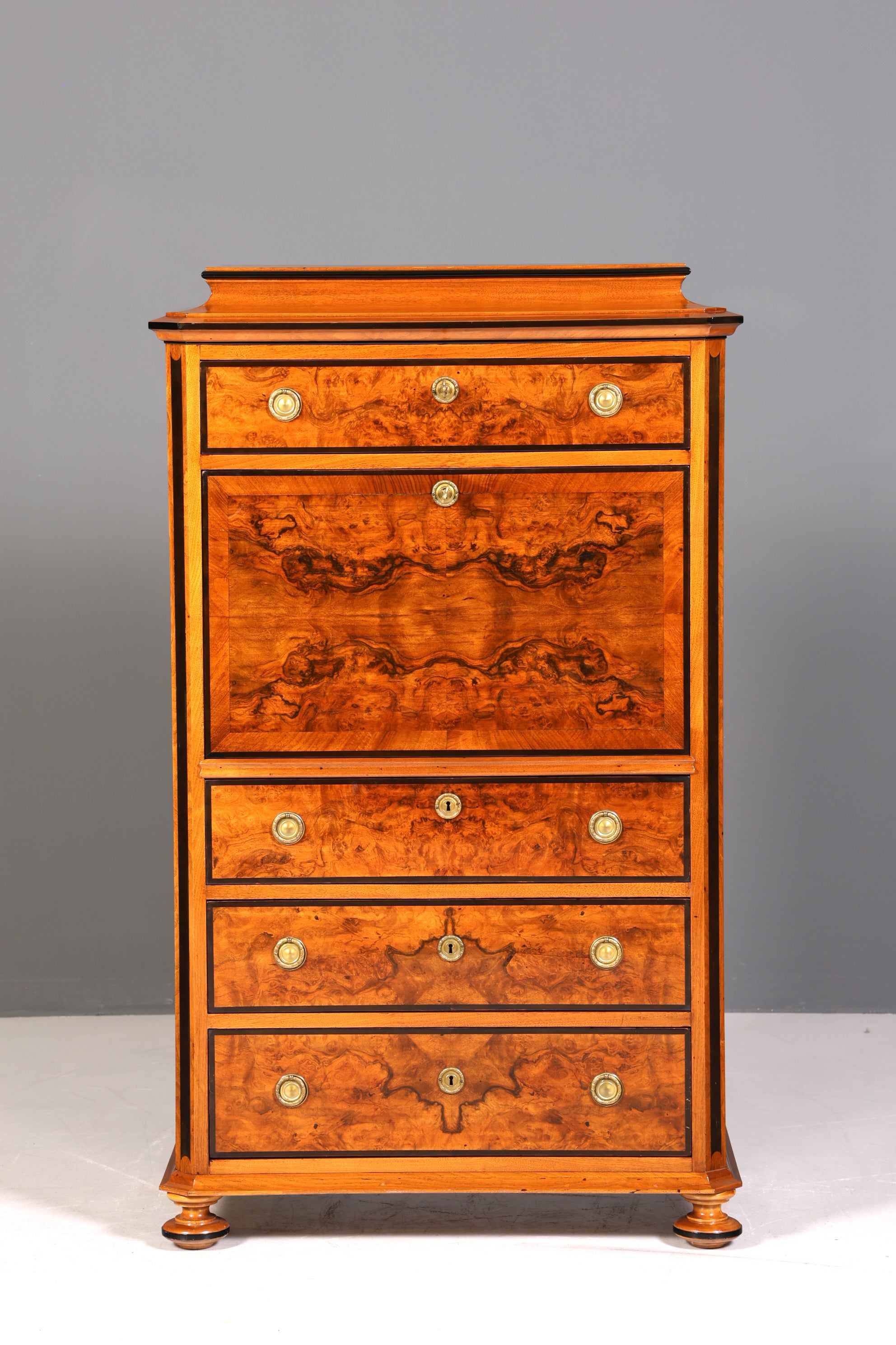 Traumhafter Louis Philippe Sekretär Vertiko Biedermeier Kommode Schubladenkommode Chiffoniere