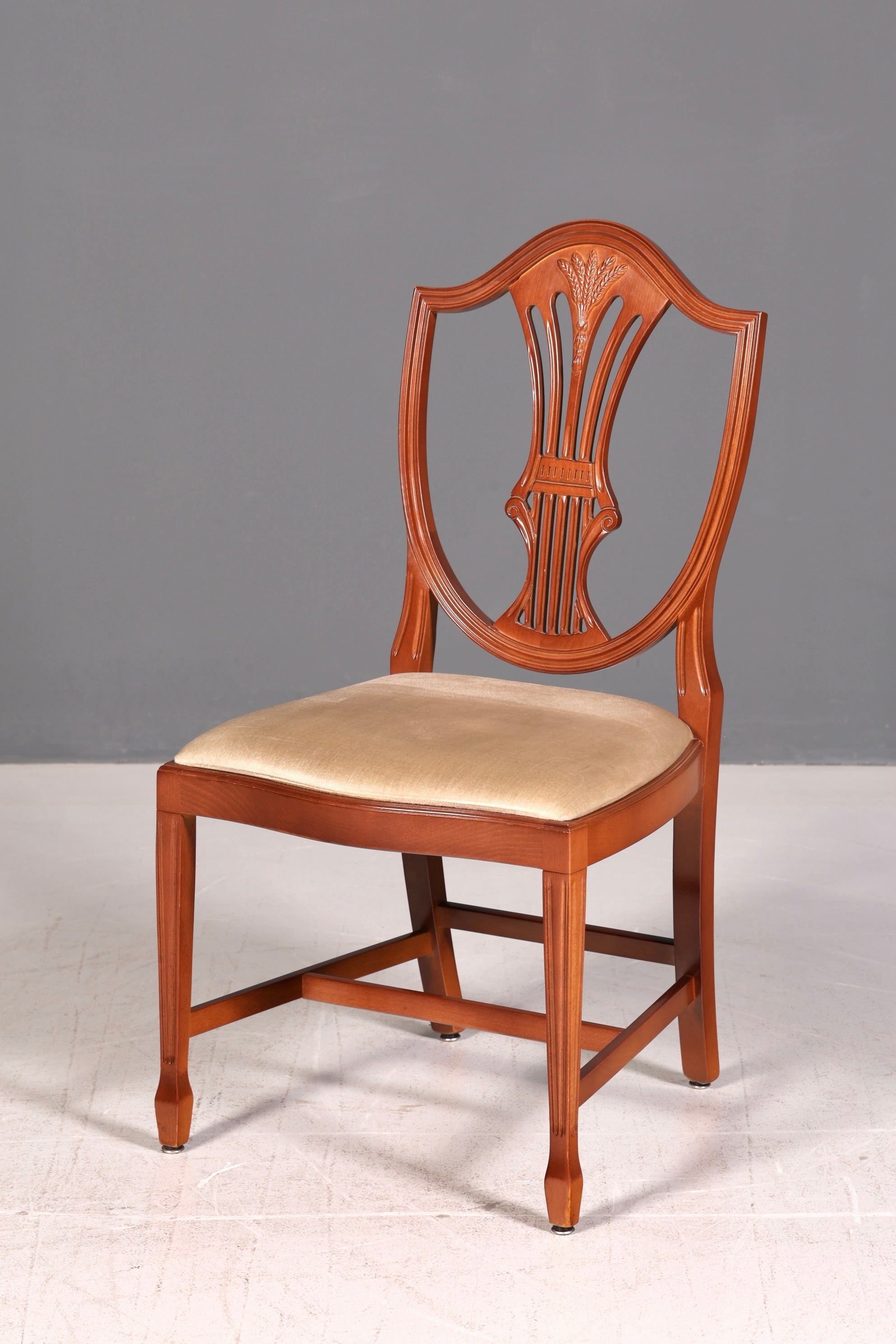Noble Set of 4 English Chairs Hepplewhite Style Dining Chairs Antique Dining Chairs Kitchen Chairs Chair Set Vintage