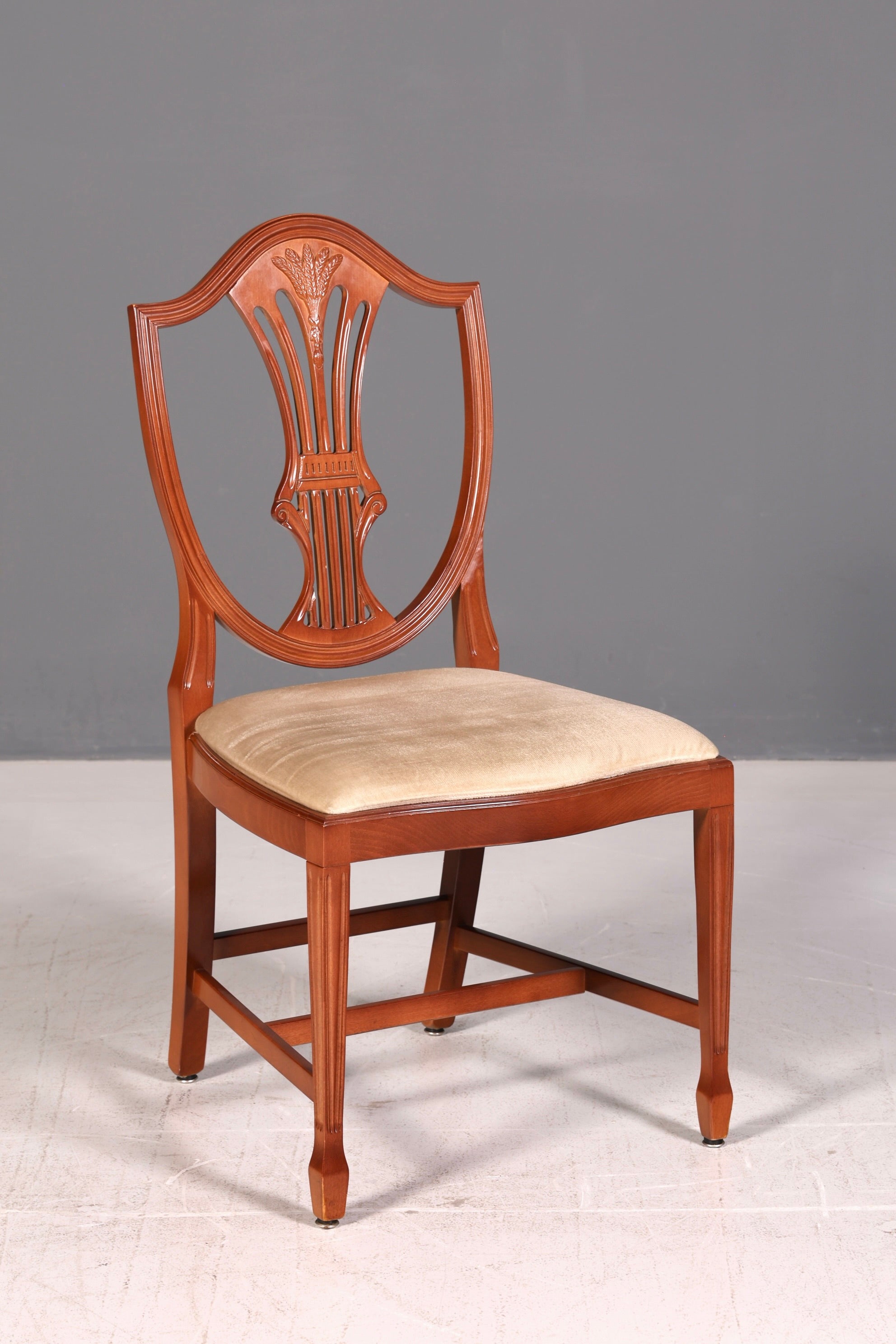 Noble Set of 4 English Chairs Hepplewhite Style Dining Chairs Antique Dining Chairs Kitchen Chairs Chair Set Vintage