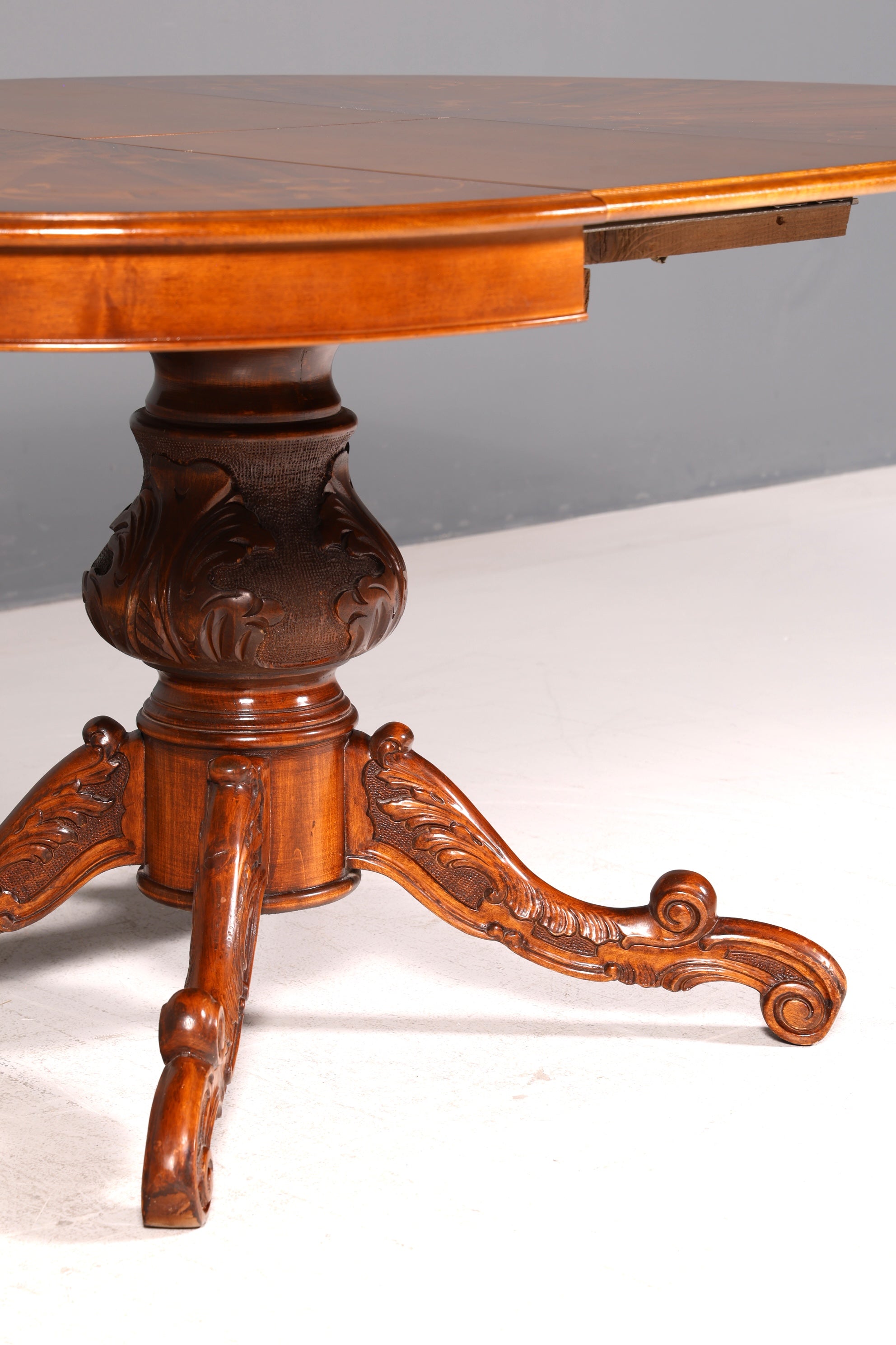 Wunderschöner Ovaler Barock Stil Esstisch Englischer ausziehbar Küchentisch Echt Holz Esszimmertisch Vintage