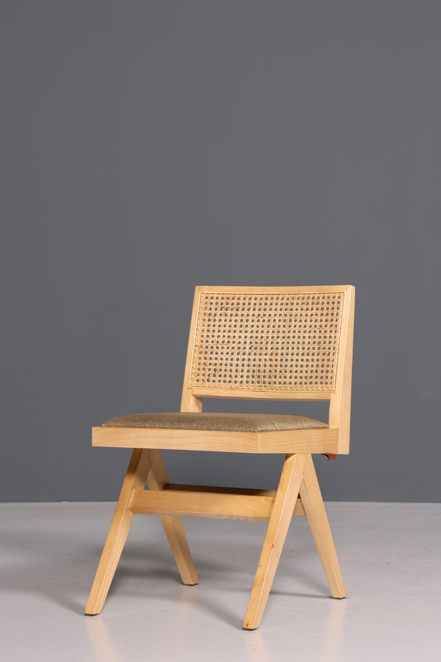 Edler "Vienna Beige" Stuhl Esszimmerstuhl mit Wiener Geflecht Korbgeflecht Schreibtischstuhl Lounge Stuhl