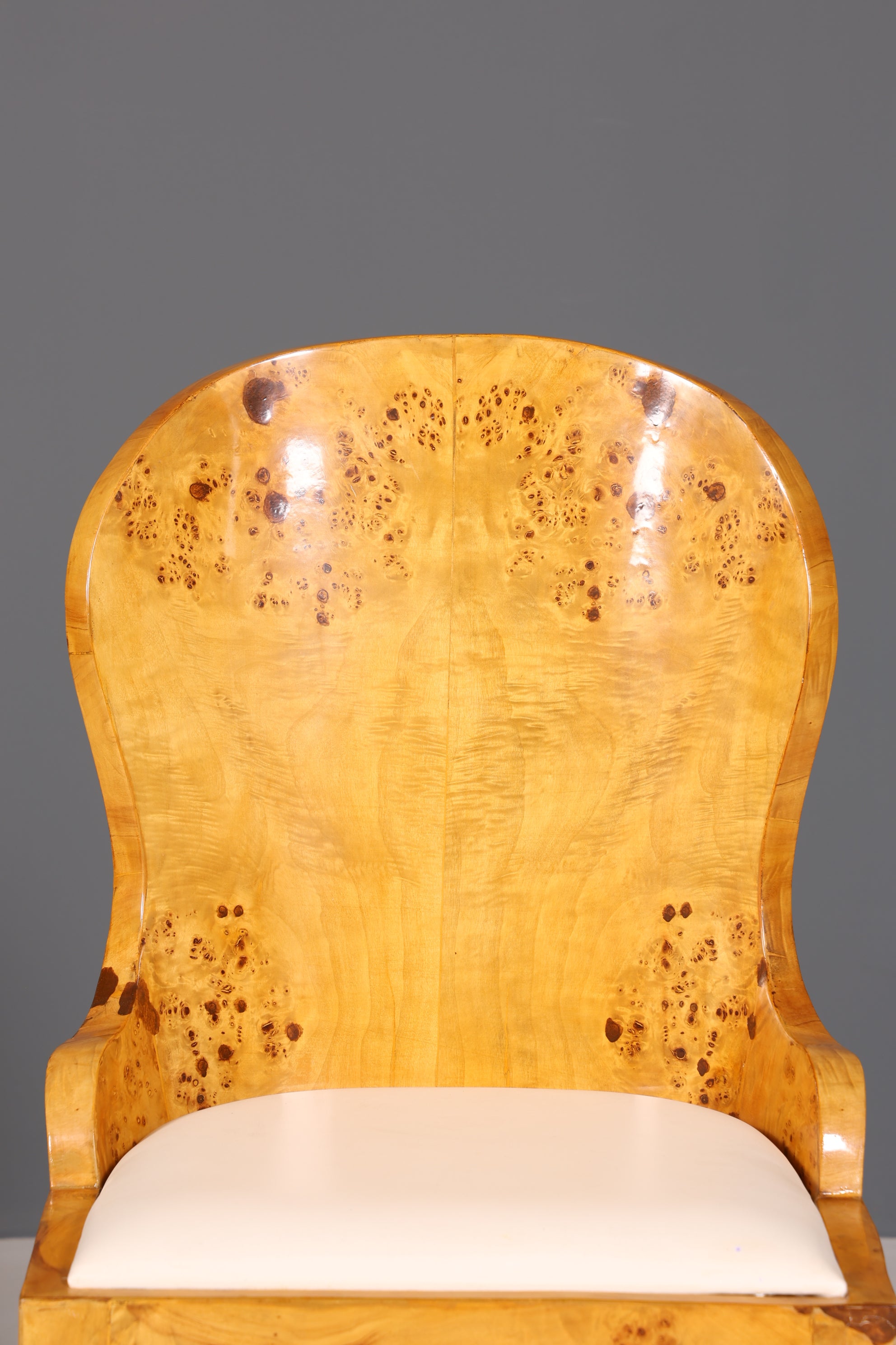 Edler Art Deco Design Stuhl Biedermeier Stil Sekretär Stuhl Birke Esszimmer Stuhl