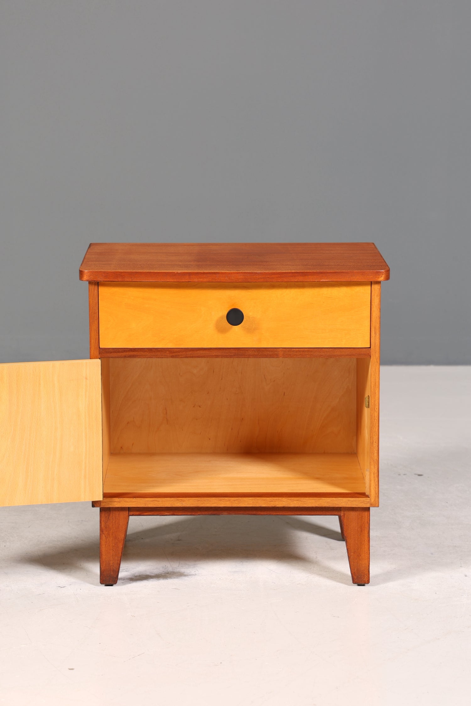 Wunderschöne Mid Century Kommode Vintage Nachttisch 60s Schubladenkommode Schrank 1 von 2