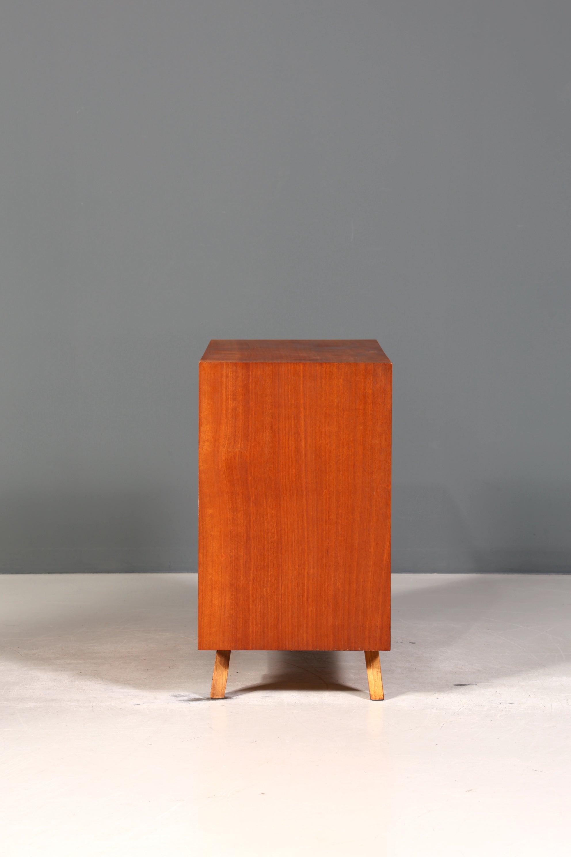 Traumhaftes Mid Century Sideboard Vintage Vitrine Schiebetür Kommode Bar Schrank 60s