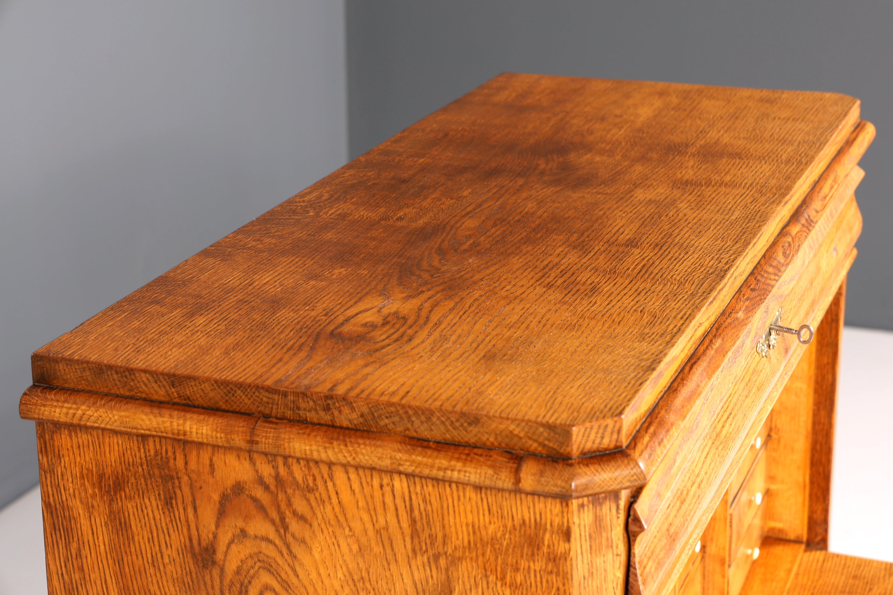 Stilvoller Biedermeier Sekretär Vertiko Louis Philippe Highboard Kommode Schubladenkommode