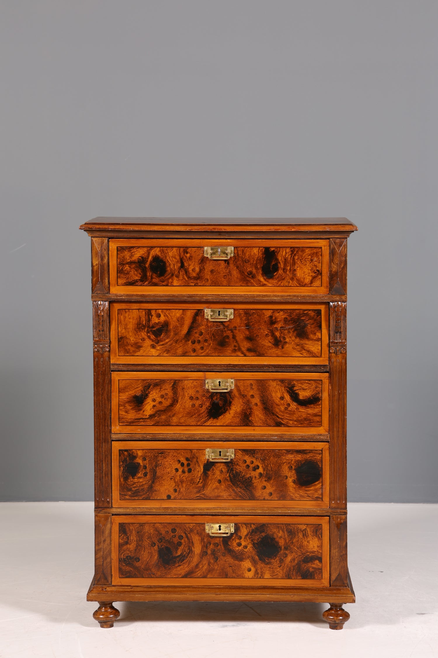 Traumhafte Gründerzeit Kommode Jugendstil Vertiko Antik Highboard Kommode Schubladenkommode