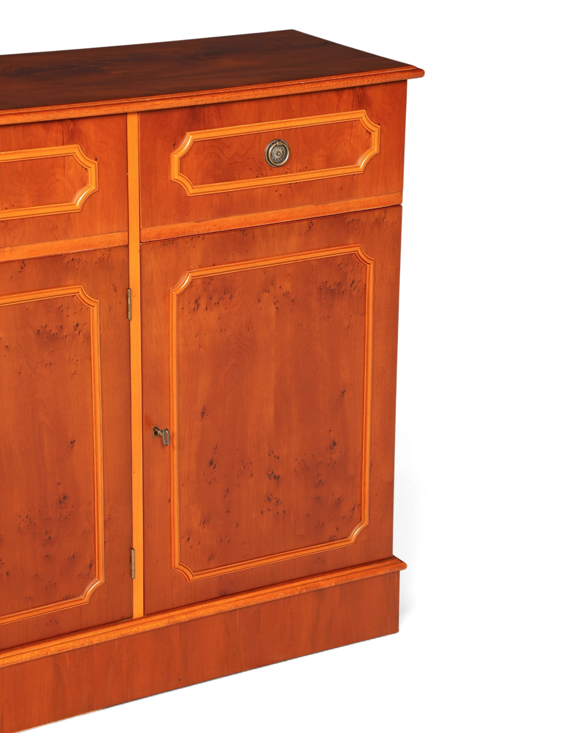 Hauptstadt Möblerei antikes englisches Sideboard aus Holz mit dekorativem Furnier und eleganten Schubladenfronten