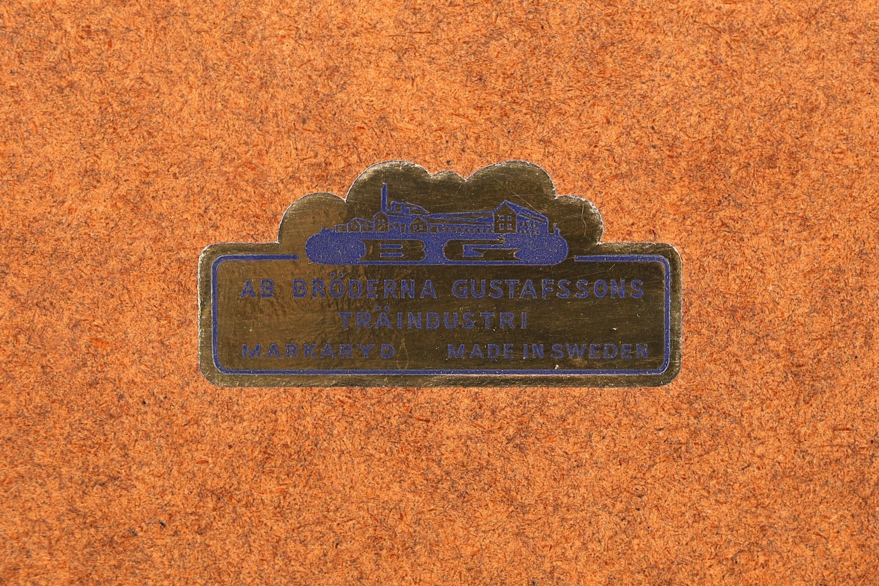 Schlichter Mid Century Rollladen Sekretär von Bröderna Gustafssons Büro Schrank Schreibkommode 60s Schreibmöbel