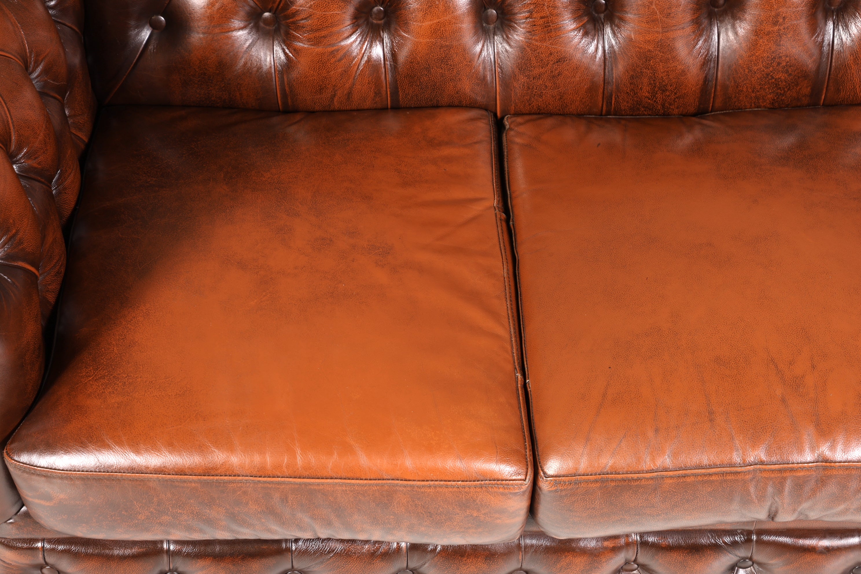 Wunderschönes Original Chesterfield Sofa 3- Sitzer echt Leder Couch Herrensofa