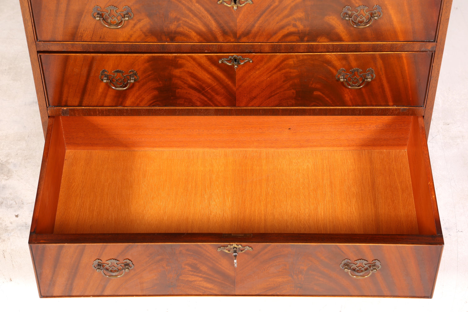 Wunderschöner Englischer Sekretär Schreibkommode Mahagoni Schreibtisch Kommode