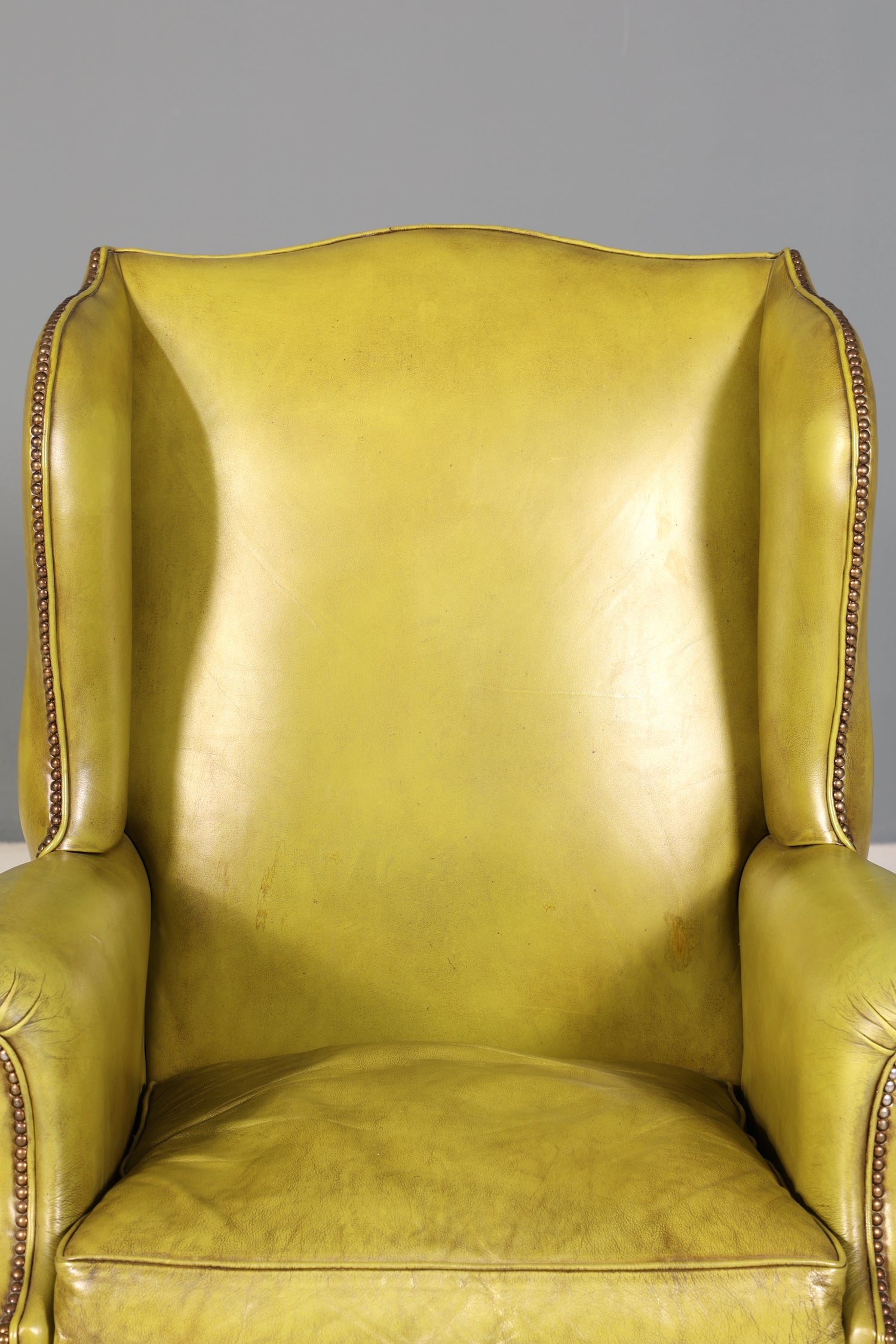 Wunderschöner Englischer Ohrenbacken Sessel Englisch Leder Herrensessel UK Armlehnsessel 2 von 2