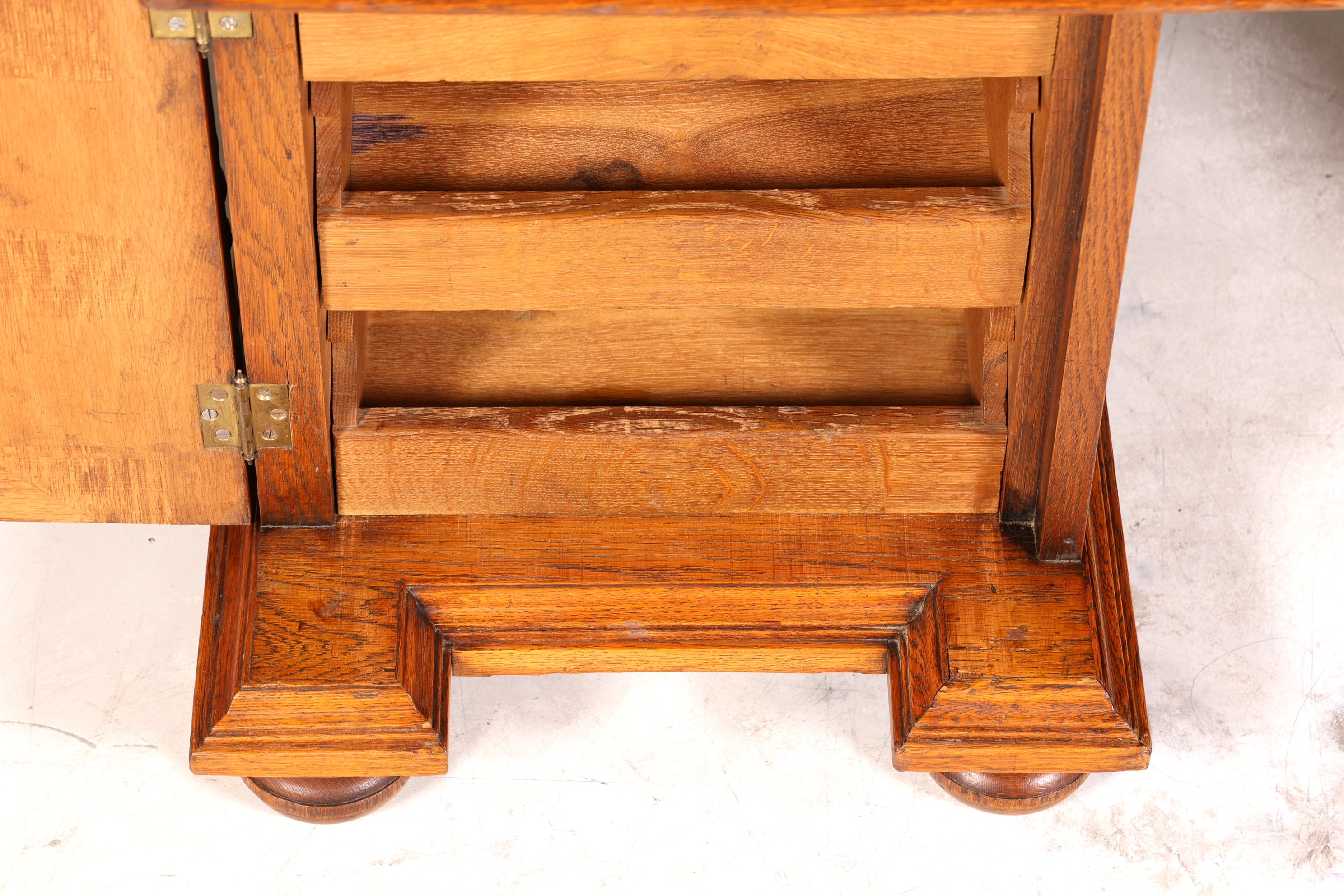 Traumhafter Gründerzeit Schreibtisch Jugendstil Bürotisch echt Holz Antik Office Desk