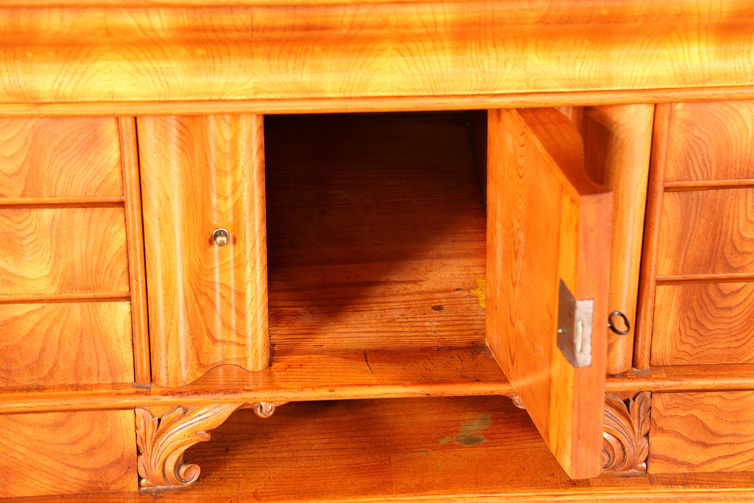 Edler Louis Philippe Sekretär um 1880 Gründerzeit Antik Vertiko Schrank Chiffoniere Schubladenkommode