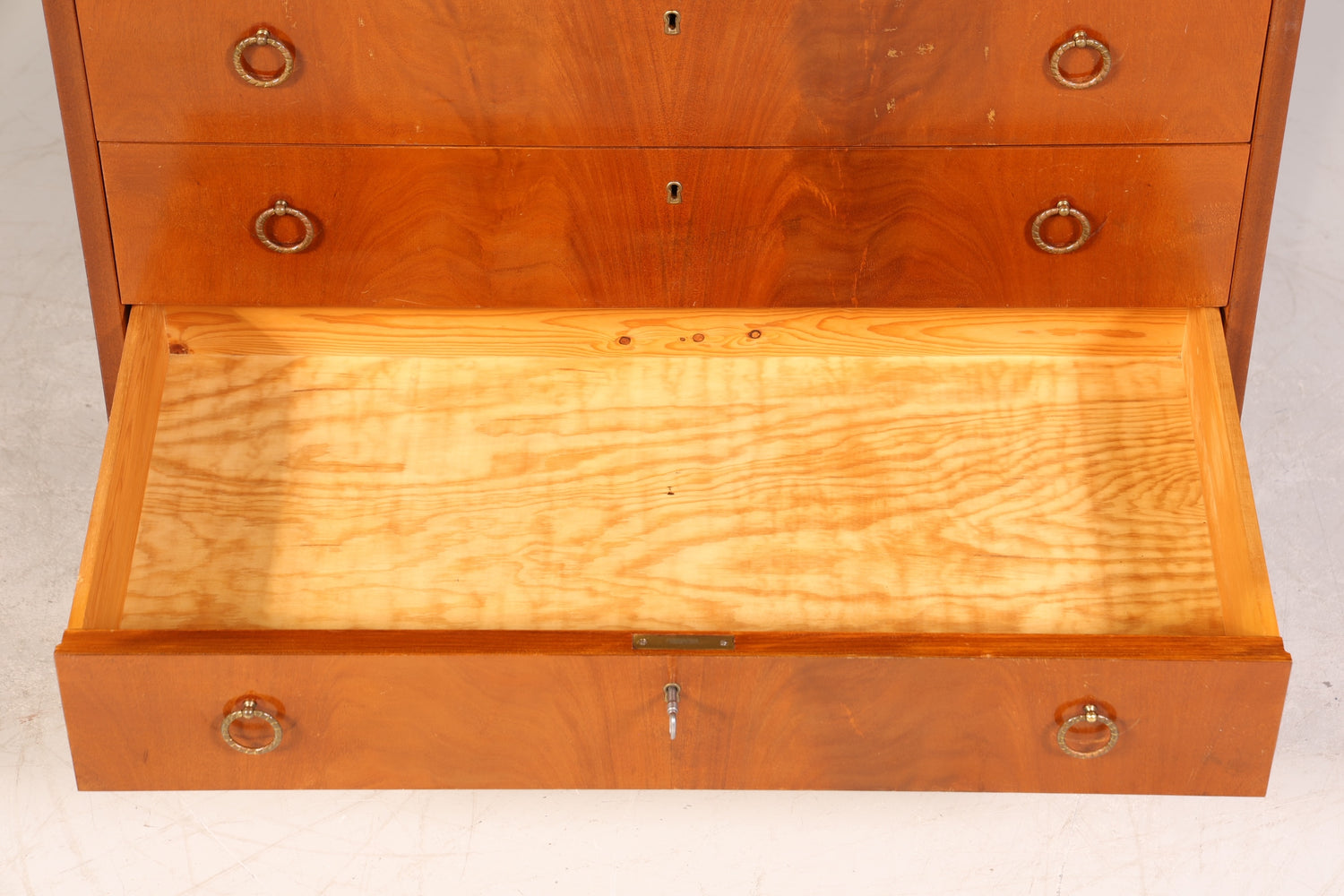 Wunderschöner Mid Century Rollladen Sekretär echt Holz Büro Schrank Vintage Schreibkommode