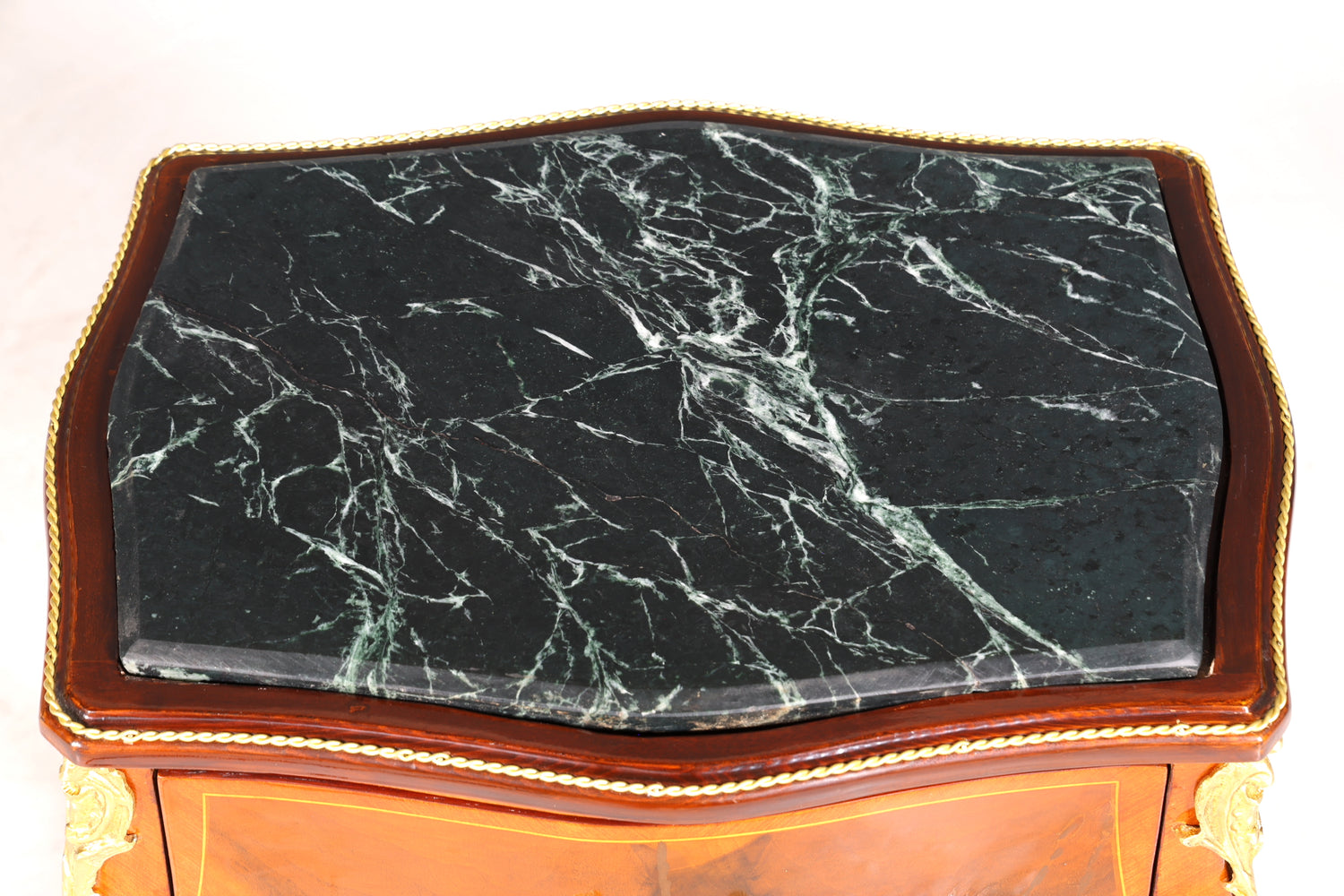 BA19-3 MIT BESCHÄDIGUNGEN / Traumhafter Louis XV Beistelltisch Barock Stil Ablagetisch Marmor Kommode Telefontisch