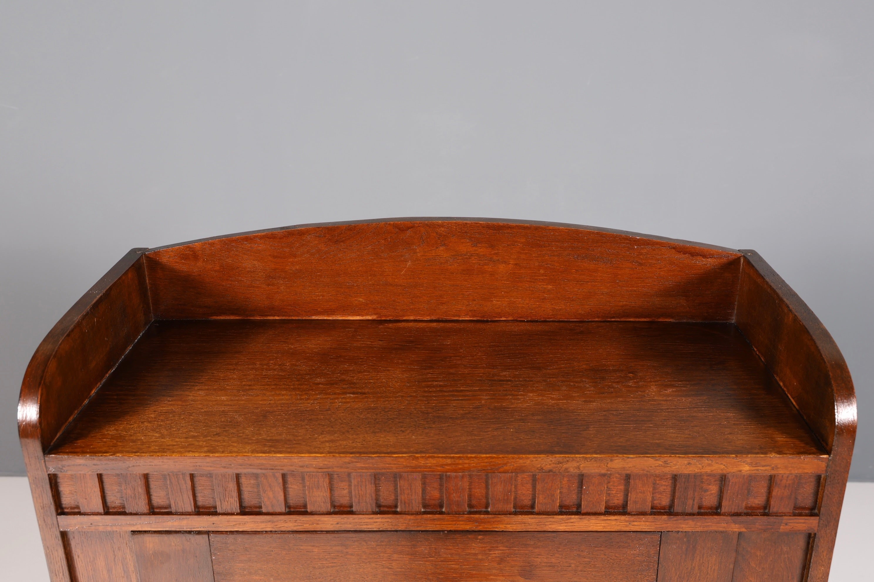 Traumhafte Jugendstil Vitrine Antike Eiche Holz Bücherschrank Antik Schrank Geschirrschrank