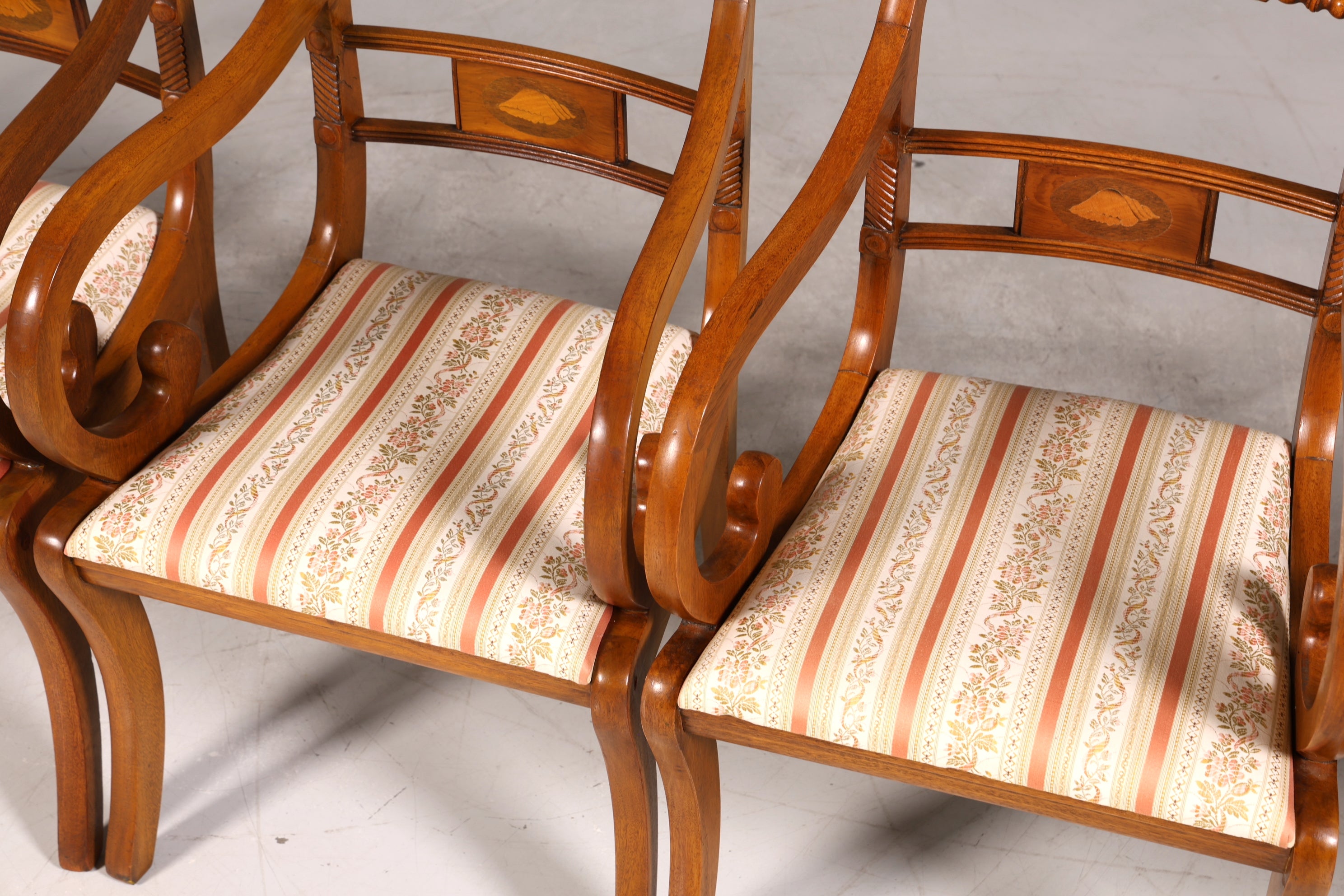 6x Wunderschöne Englische Stühle Englisch Dining Chairs Armlehnstuhl Set Küchenstühle Stuhlset Armlehnstühle