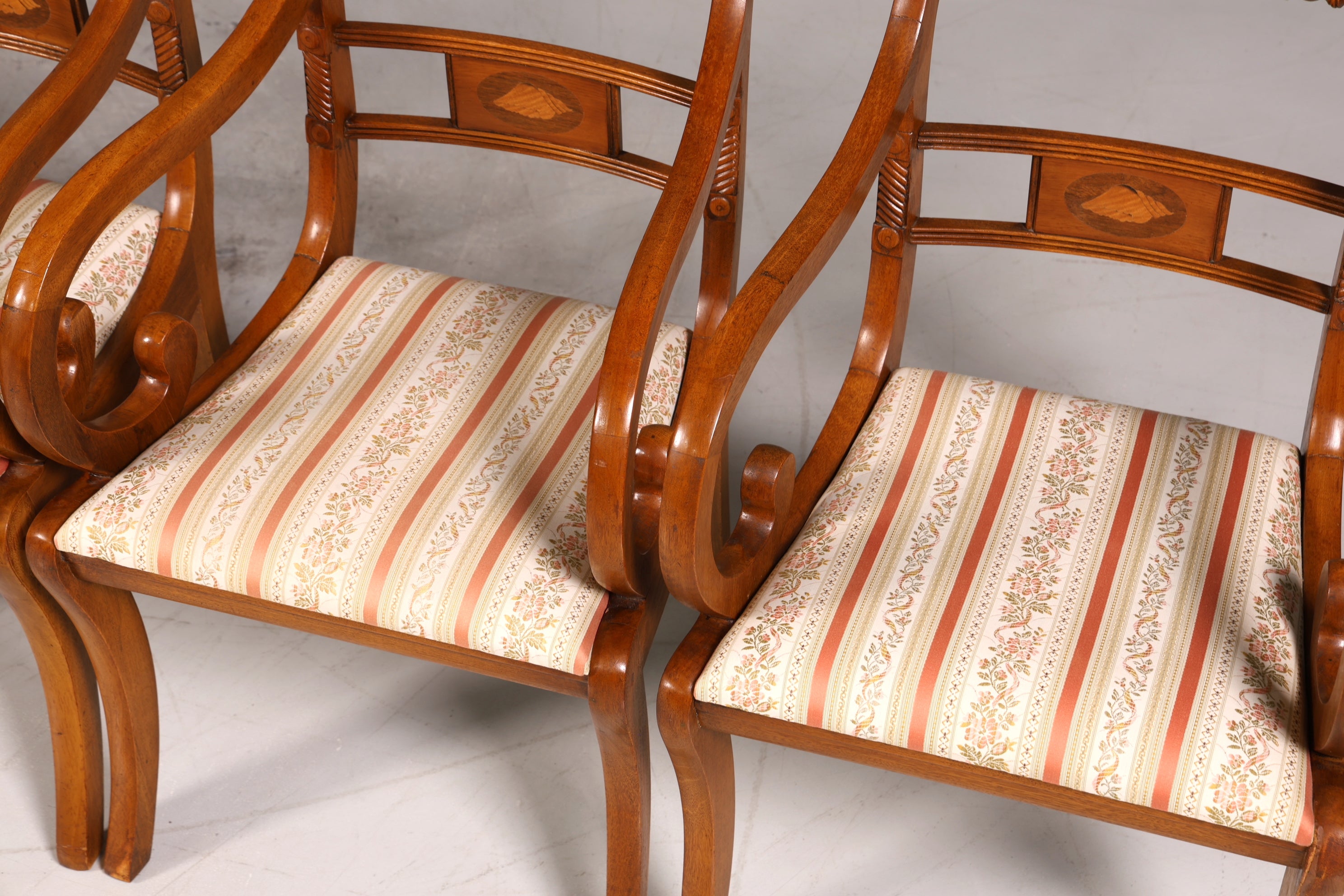 6x Wunderschöne Englische Stühle Englisch Dining Chairs Armlehnstuhl Set Küchenstühle Stuhlset Armlehnstühle