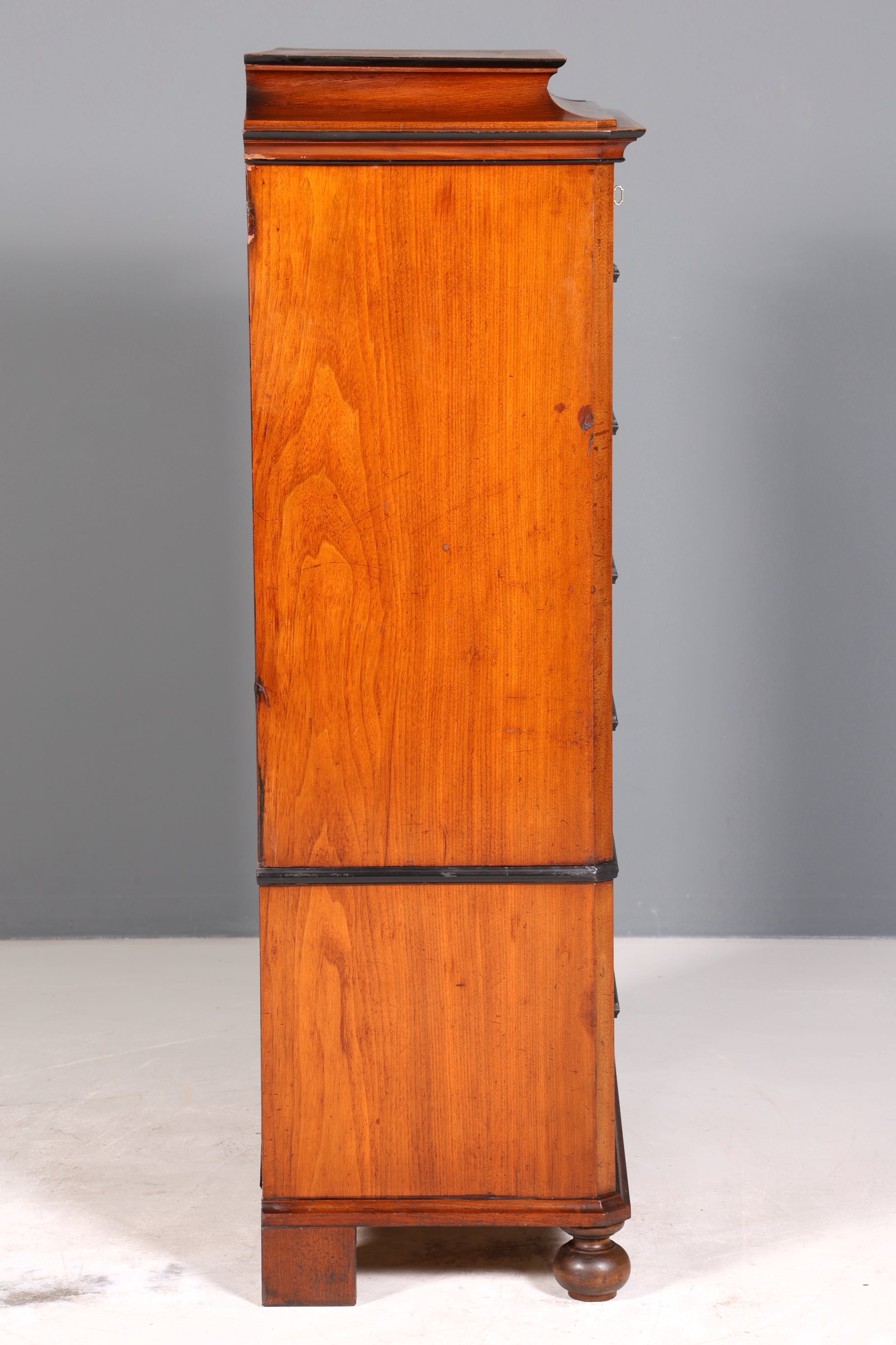 Wunderschöne Louis Philippe Chiffoniere um 1880 Gründerzeit echt Holz Vertiko Schrank Semainier