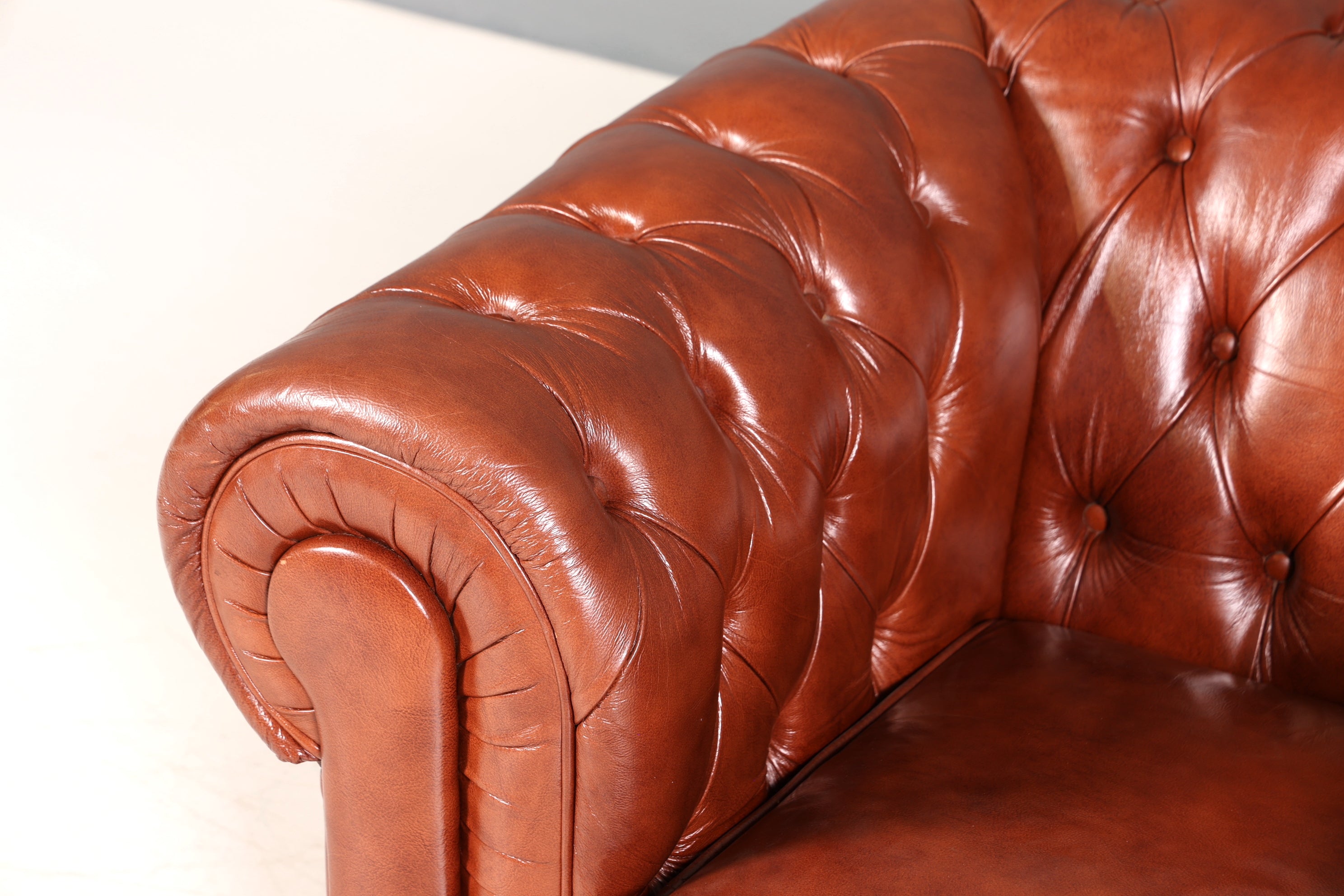 Stilvoller Original Chesterfield Sessel Englischer Armlehnsessel Englisch Herrensessel