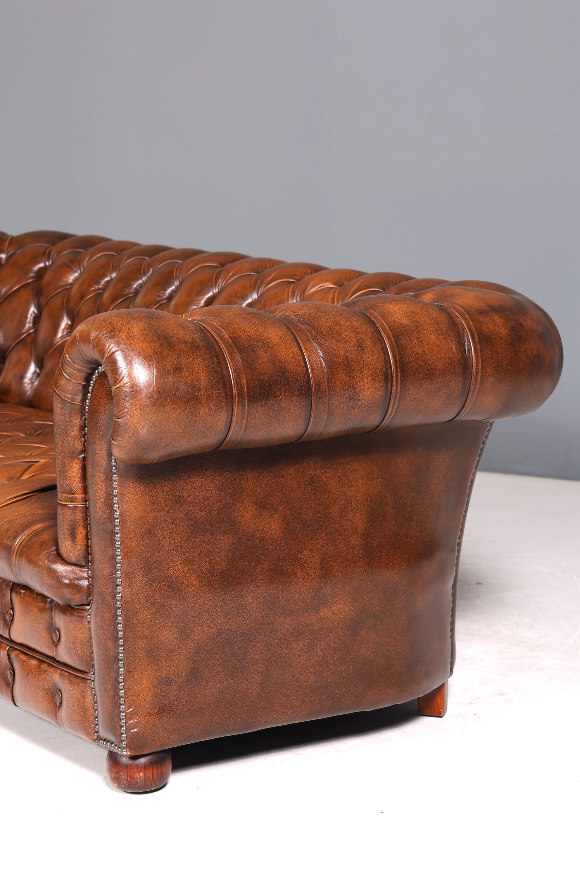 Wunderschönes Original Chesterfield Sofa 3- Sitzer echt Leder Couch Englisch