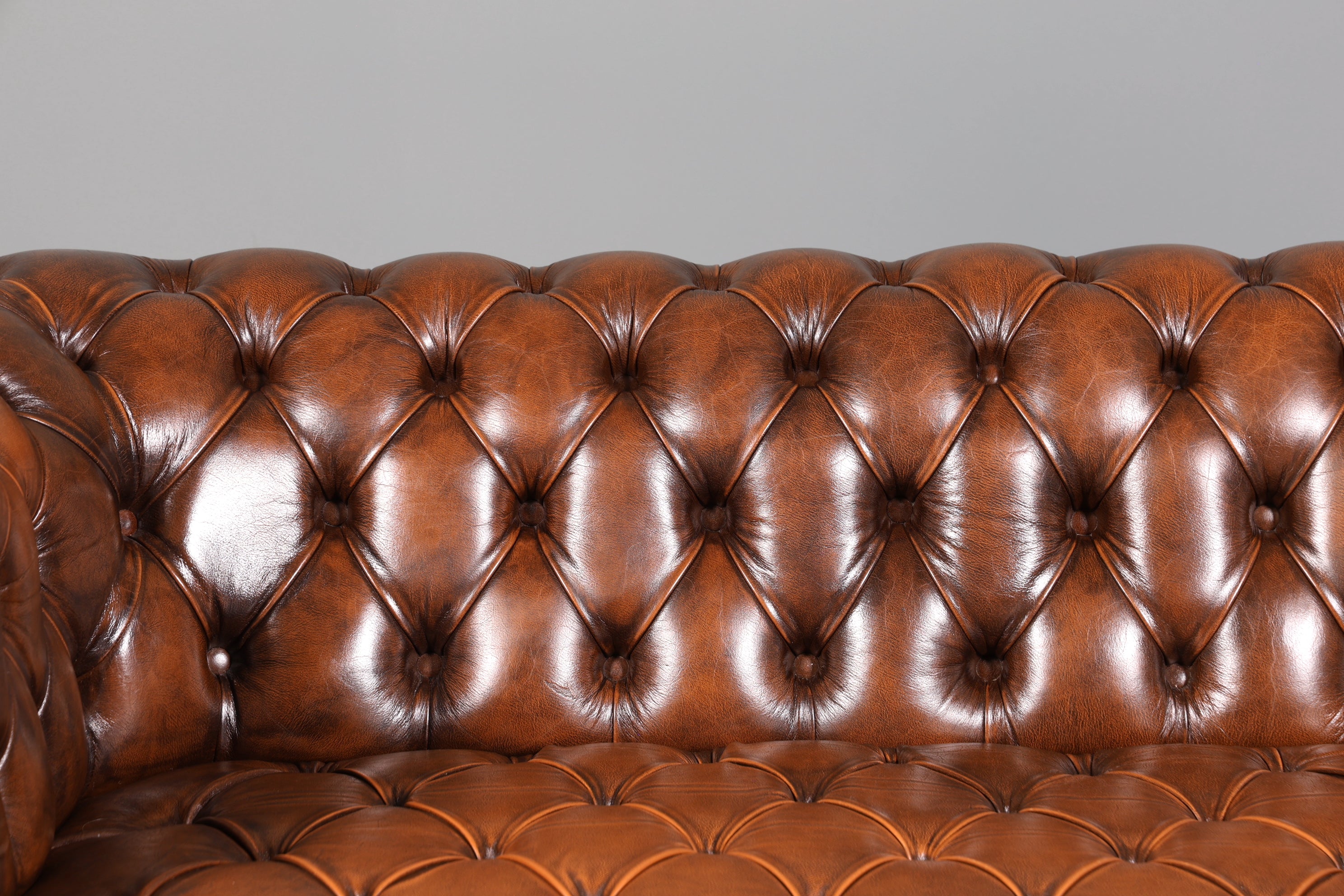 Wunderschönes Original Chesterfield Sofa 3- Sitzer echt Leder Couch Englisch