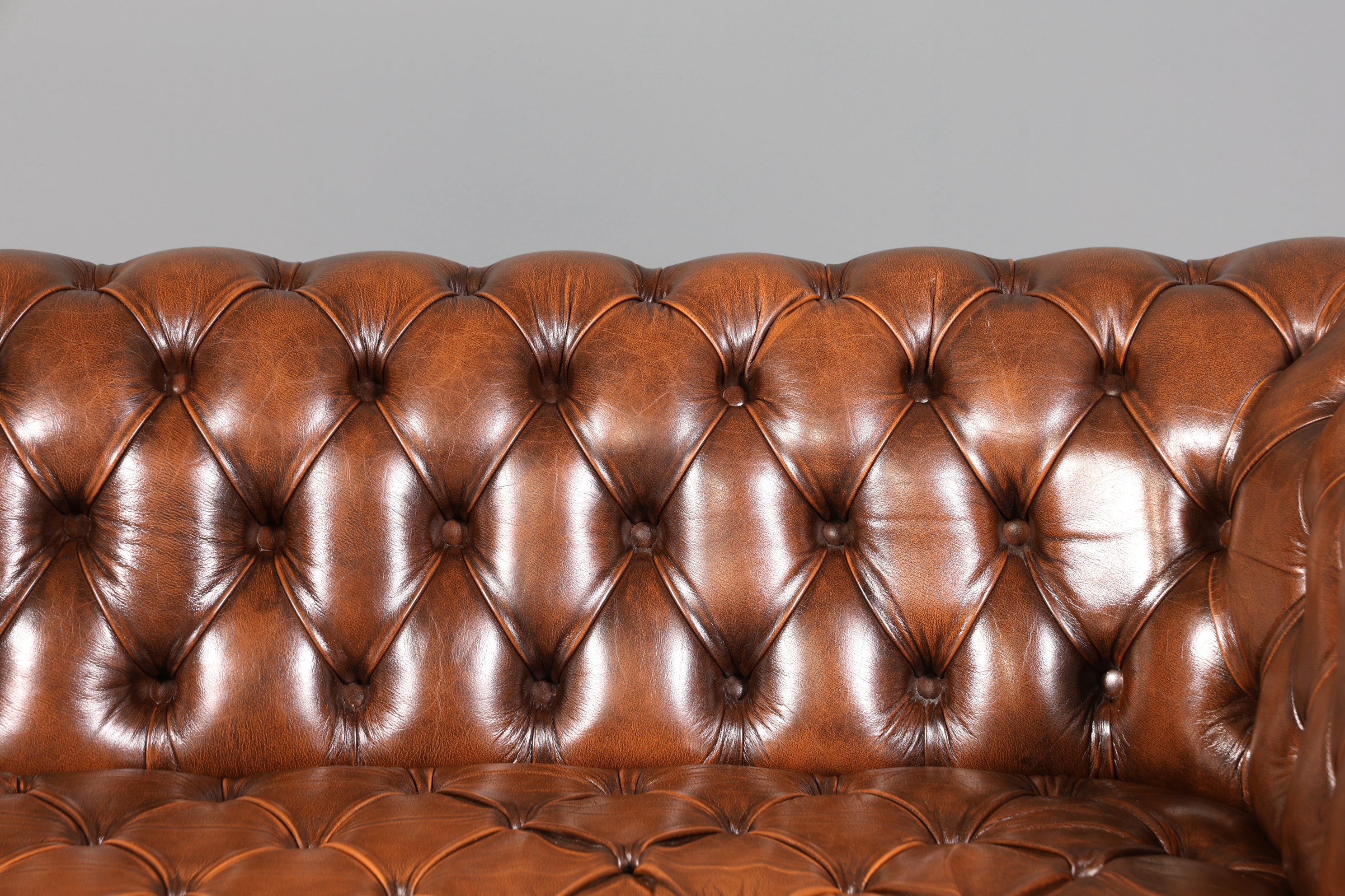 Wunderschönes Original Chesterfield Sofa 3- Sitzer echt Leder Couch Englisch