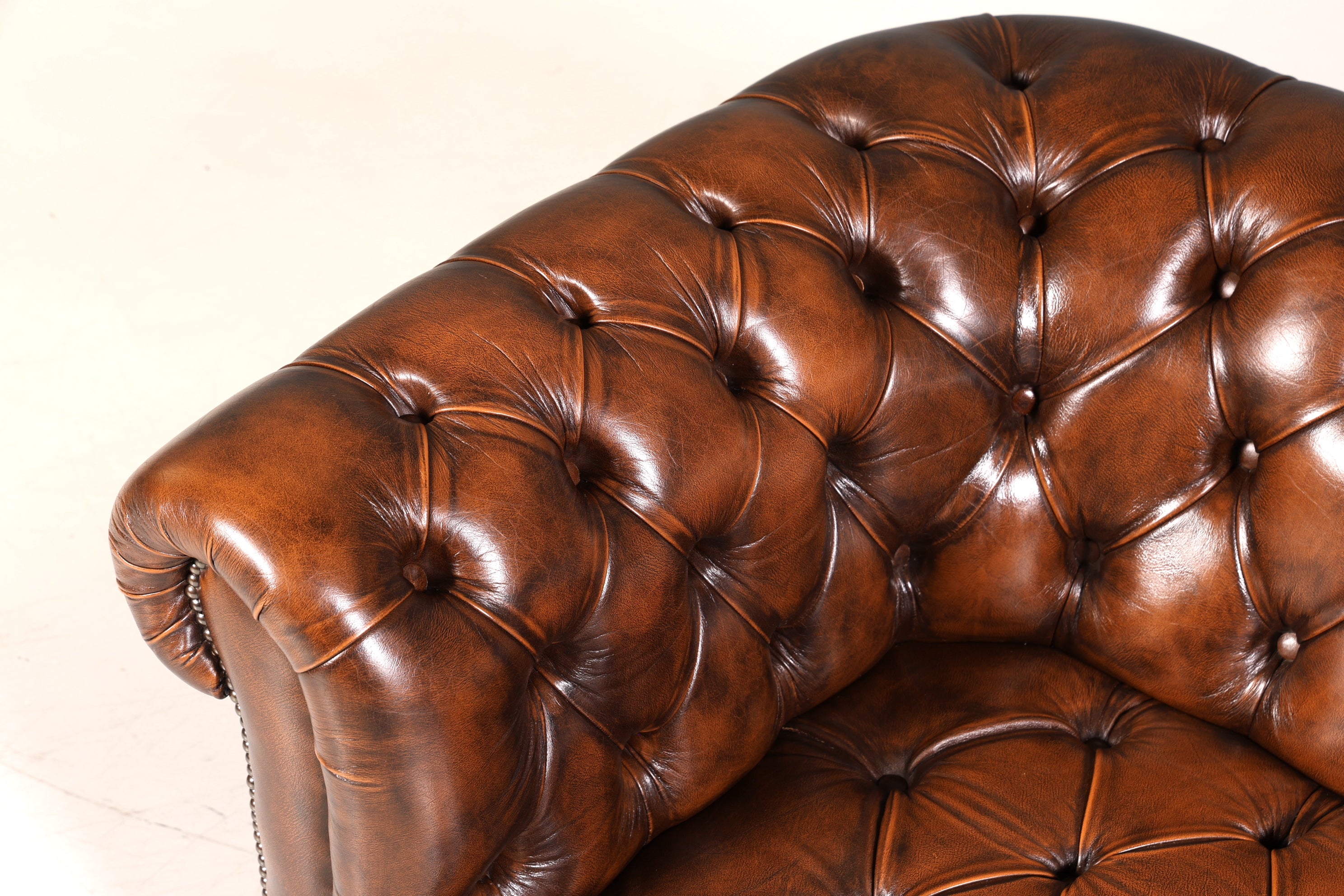 Wunderschönes Original Chesterfield Sofa 3- Sitzer echt Leder Couch Englisch