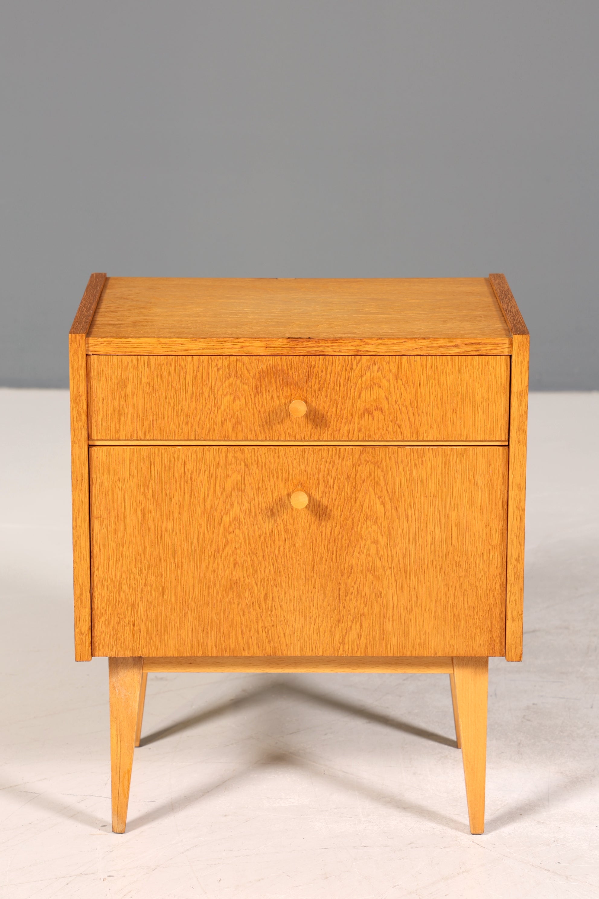 Wunderschöne Mid Century Kommode Vintage Nachttisch Retro Klappschränkchen