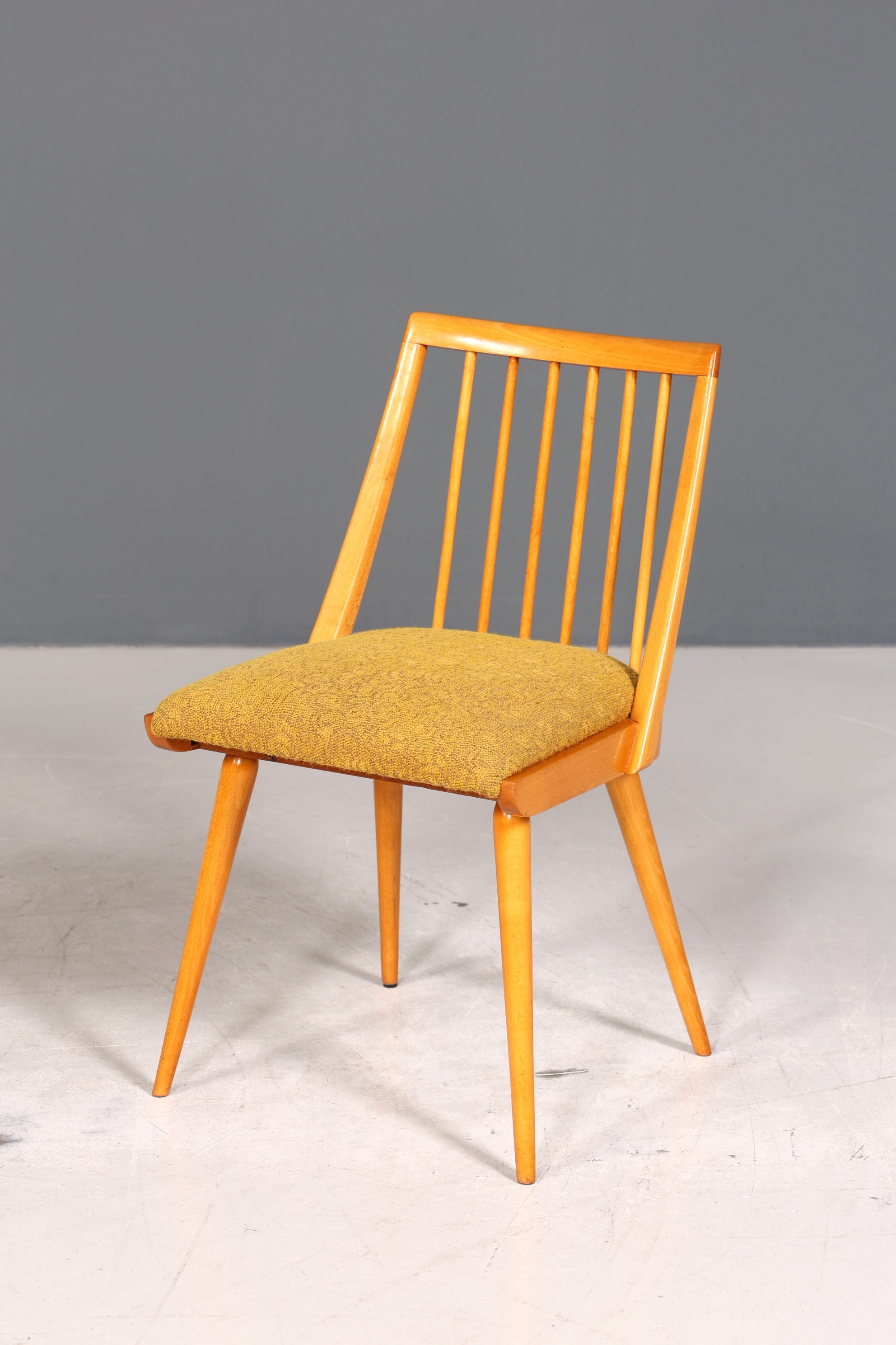4x Schlichte Mid Century Stühle Retro Stuhlset Danish Design Küchenstühle Esszimmer Stühle