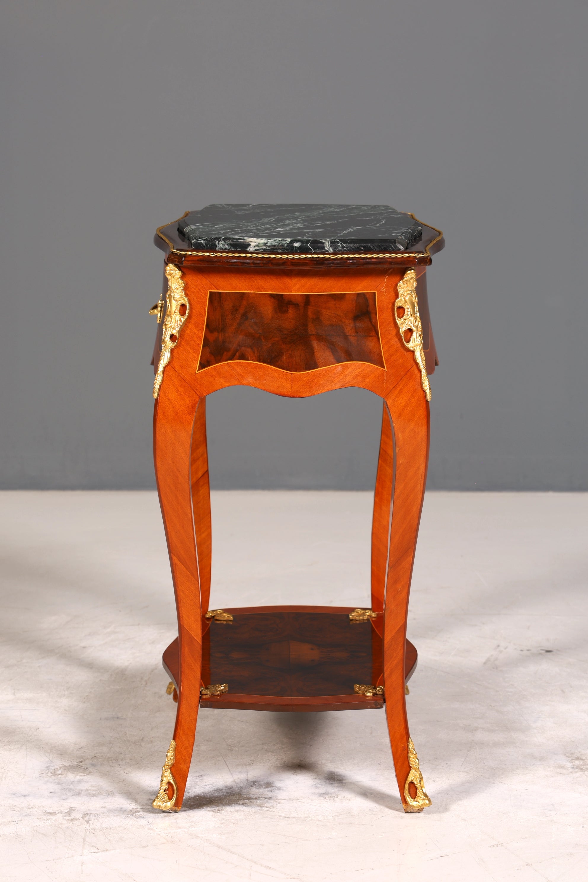 Edler Louis XV Beistelltisch Barock Stil Ablagetisch Marmor Kommode Telefontisch