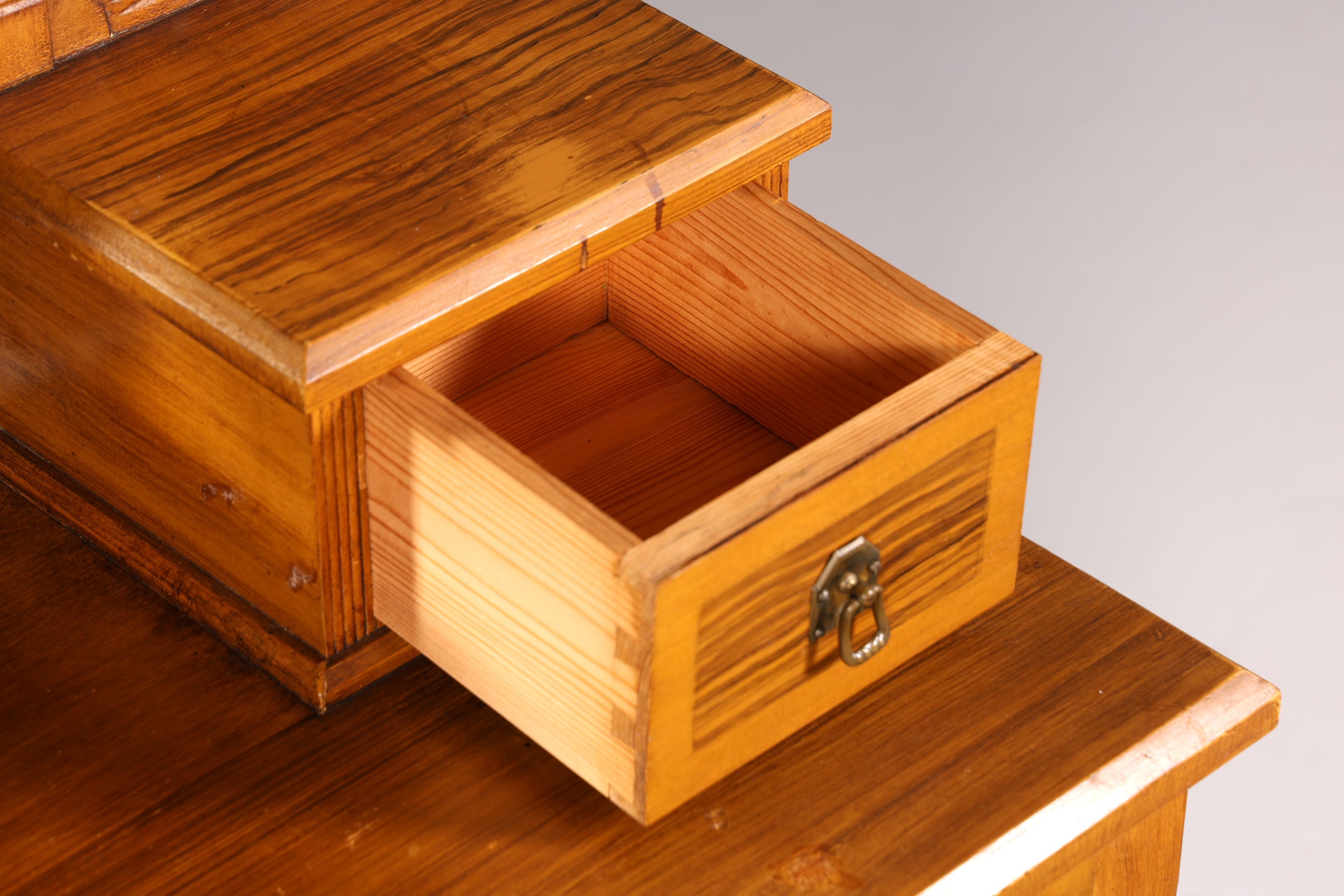 F872 Finish Traumhafte Jugendstil Kommode Antik Sideboard mit Spiegel Flurkommode Frisierkommode